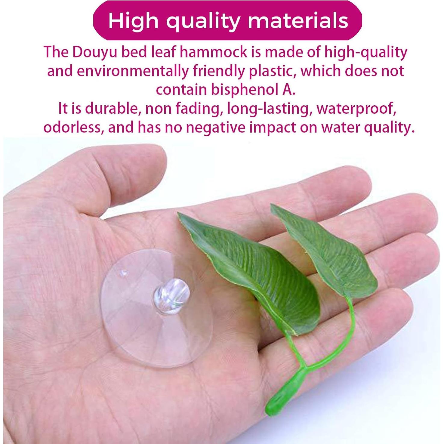 2 Almohadillas de Hoja para Peces Luchadores CRZQXOUR