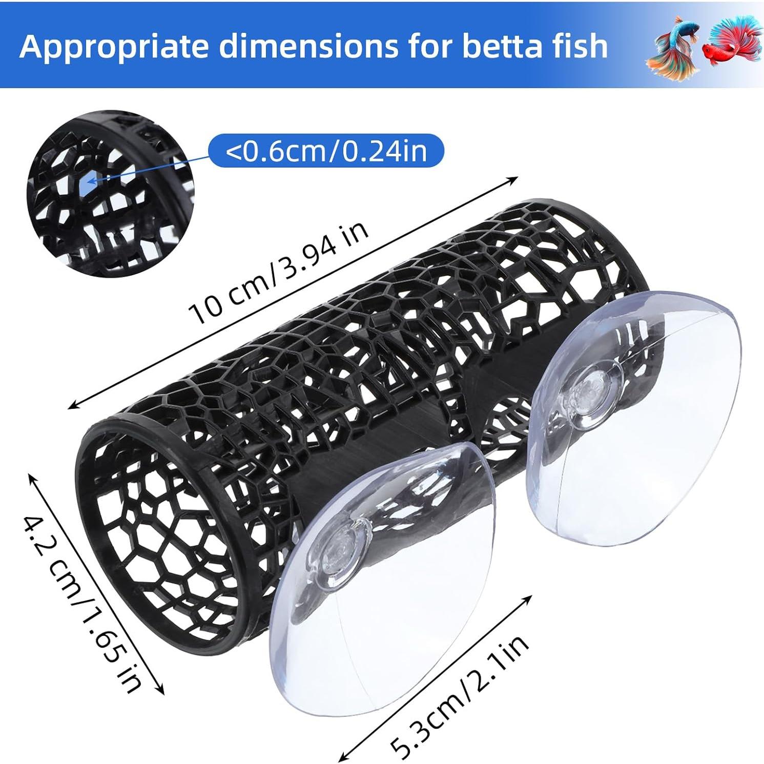 Hamaca y túnel para peces Betta LLOUSSAK - Negro 10x4.2 cm
