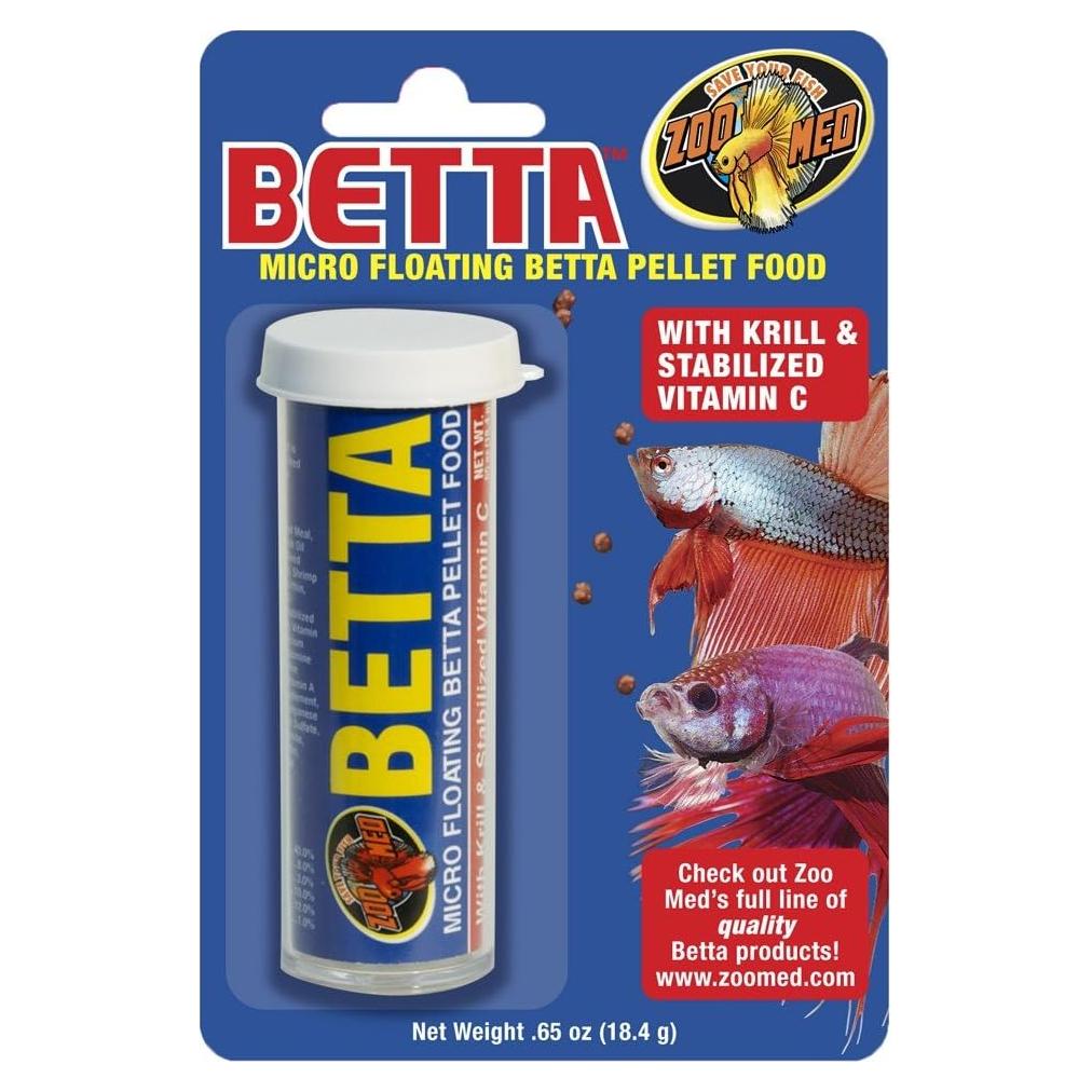 Comida de Pellets Flotantes Micro Zoo Med para Betta 3 Paquetes