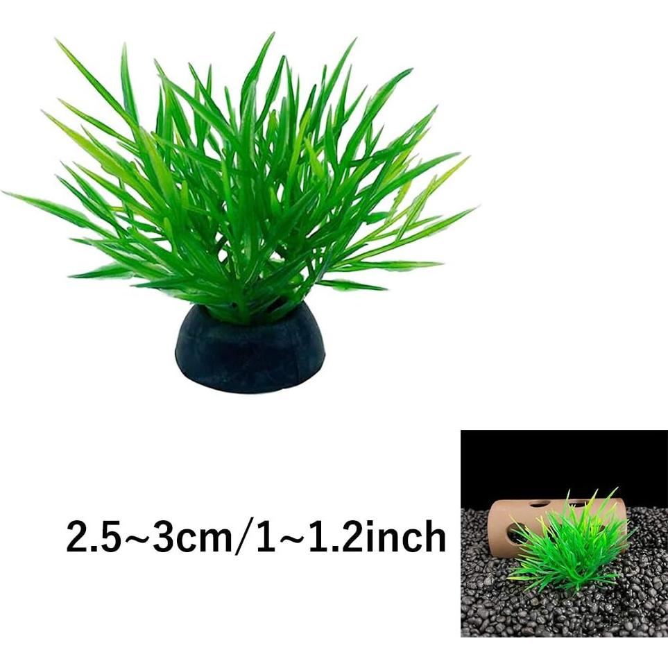 Decoración Acuario Smoothedo-Pets 20 Piezas Plantas Artificiales