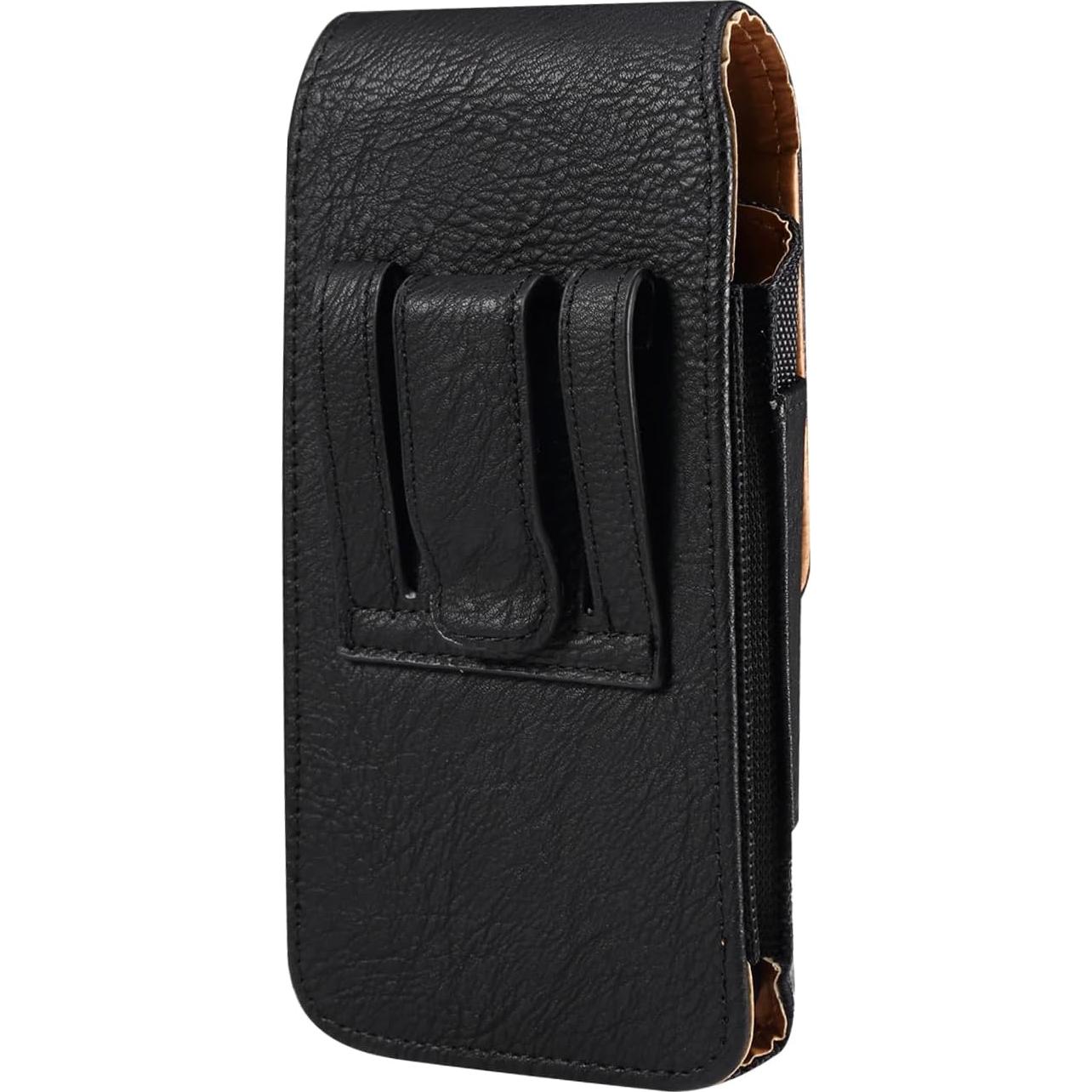 Funda Vertical de Cuero Negro Newyorkcellphone para Cricket S2