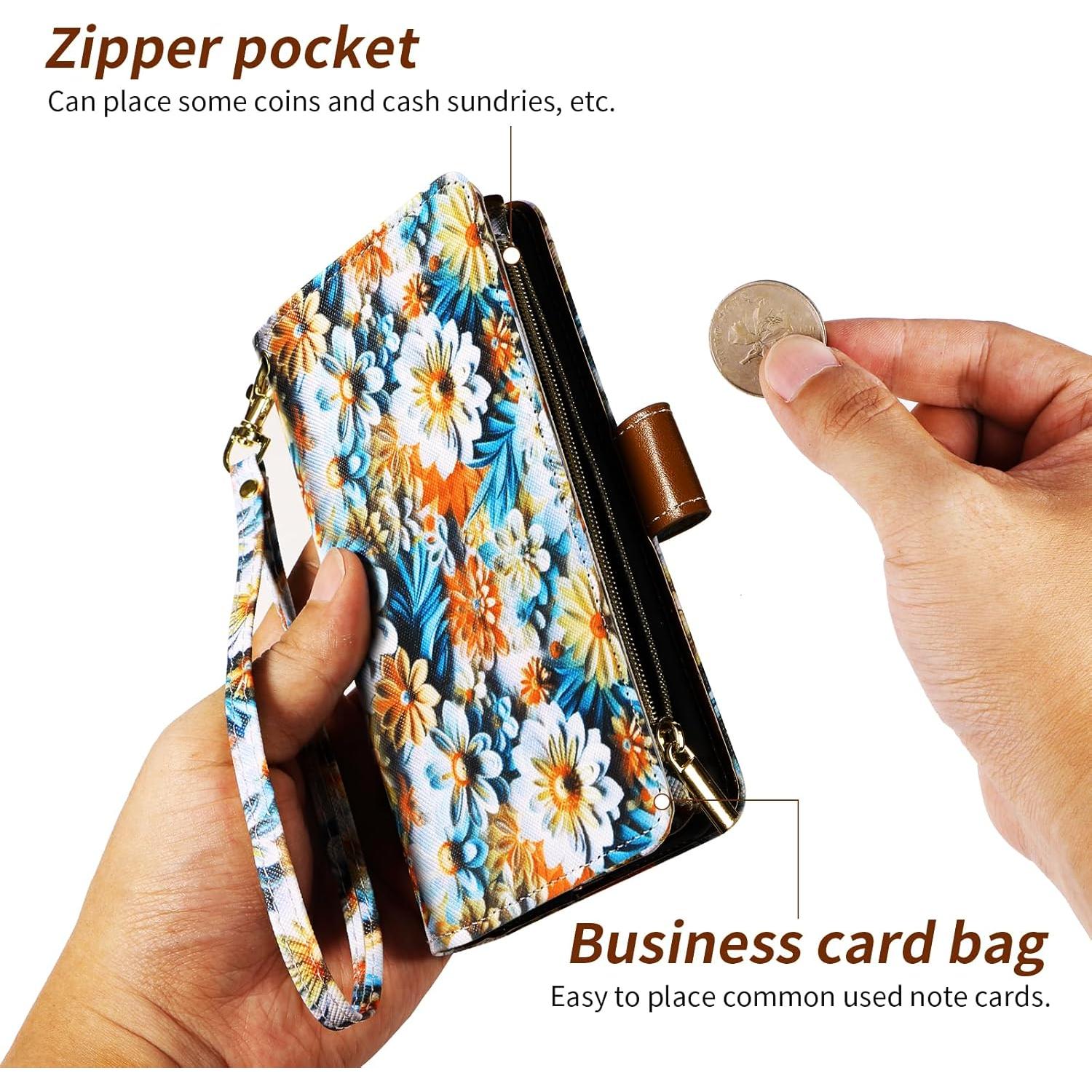 Funda billetera Furill para Cricket Icon 5 y AT&T Motivate 4