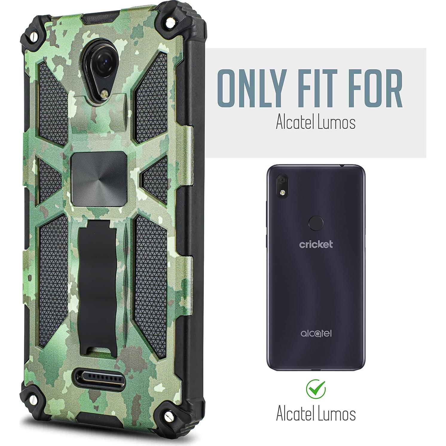 Funda protectora para Cricket Icon 2 con vidrio templado Camo
