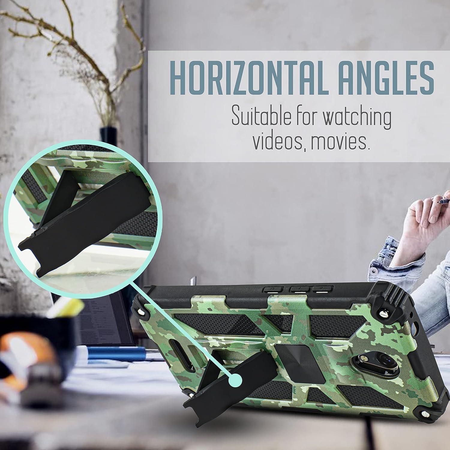 Funda protectora para Cricket Icon 2 con vidrio templado Camo