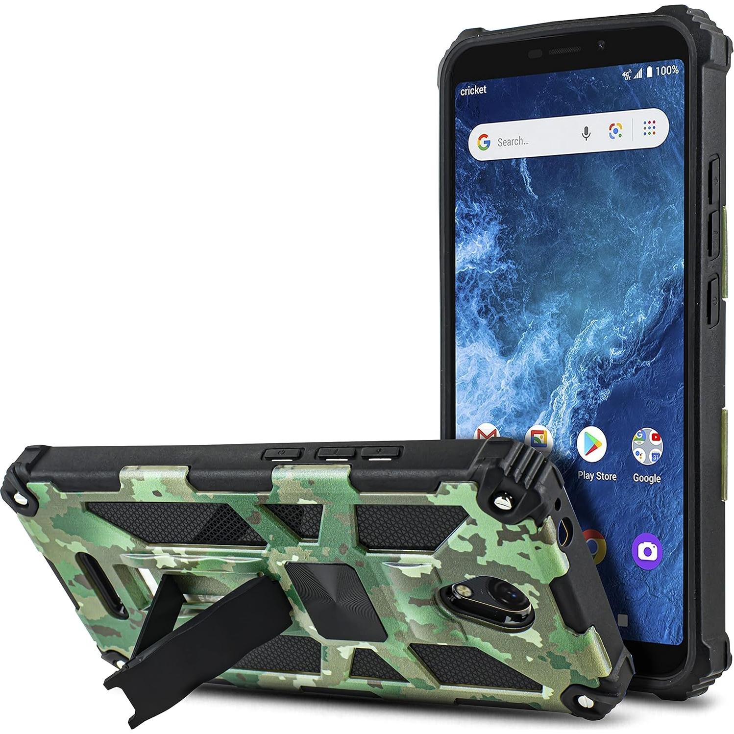 Funda protectora para Cricket Icon 2 con vidrio templado Camo