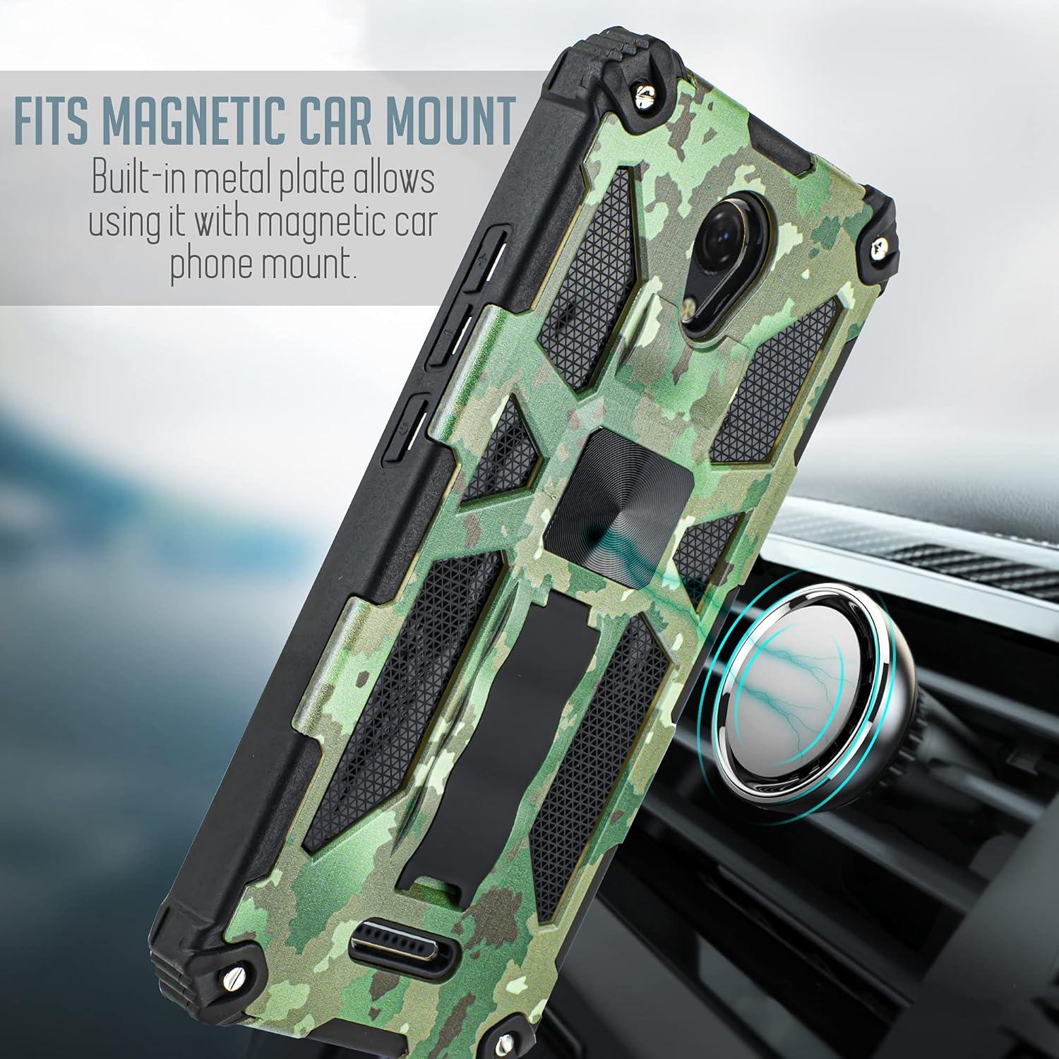 Funda protectora para Cricket Icon 2 con vidrio templado Camo
