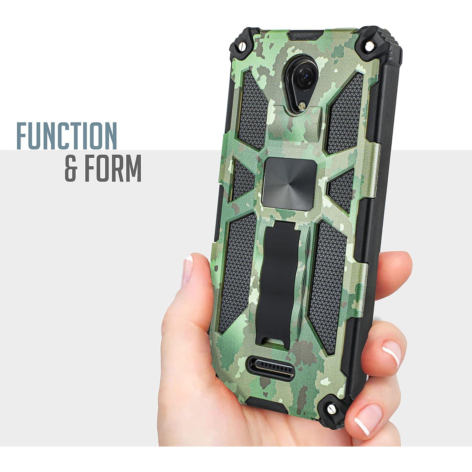 Funda protectora para Cricket Icon 2 con vidrio templado Camo