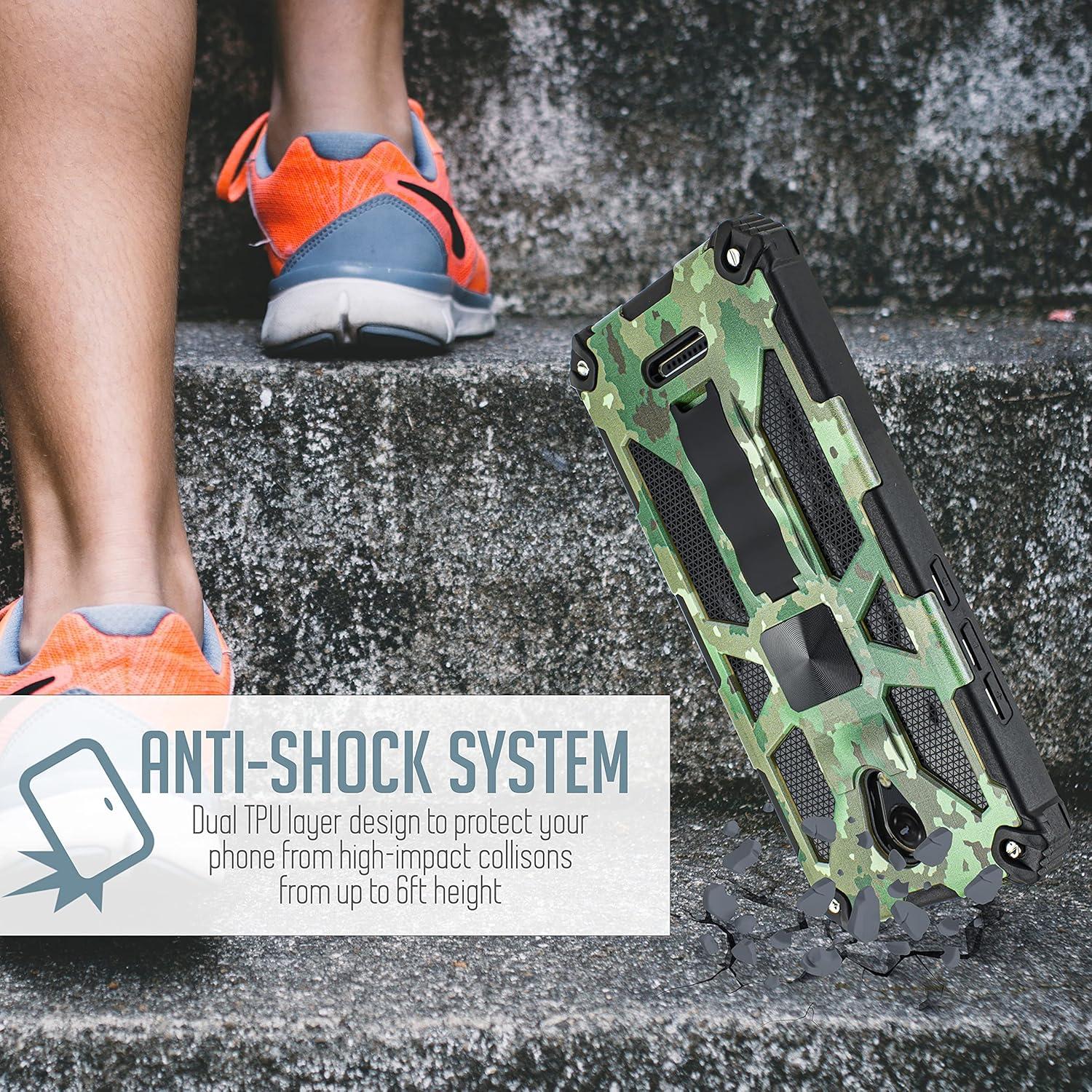 Funda protectora para Cricket Icon 2 con vidrio templado Camo