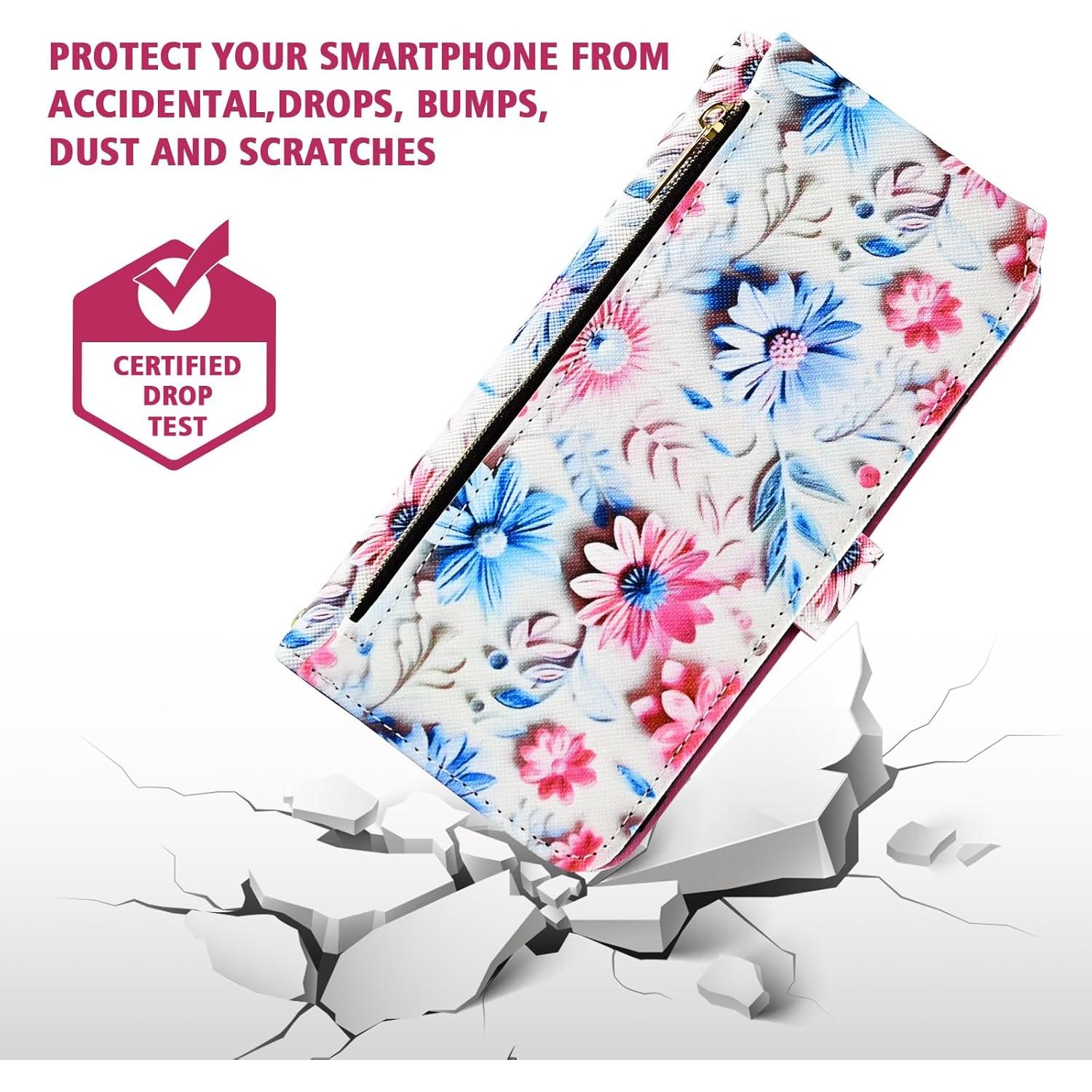 Funda Cartera Dswteny para Cricket Icon 4 Rosa con Soporte