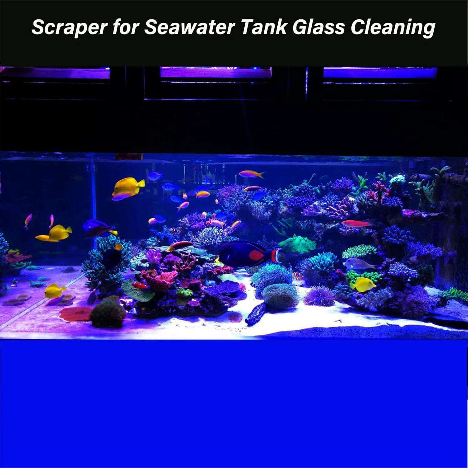 Rascador de Algas para Acuario ZZHXSM 35 cm con 5 Cuchillas