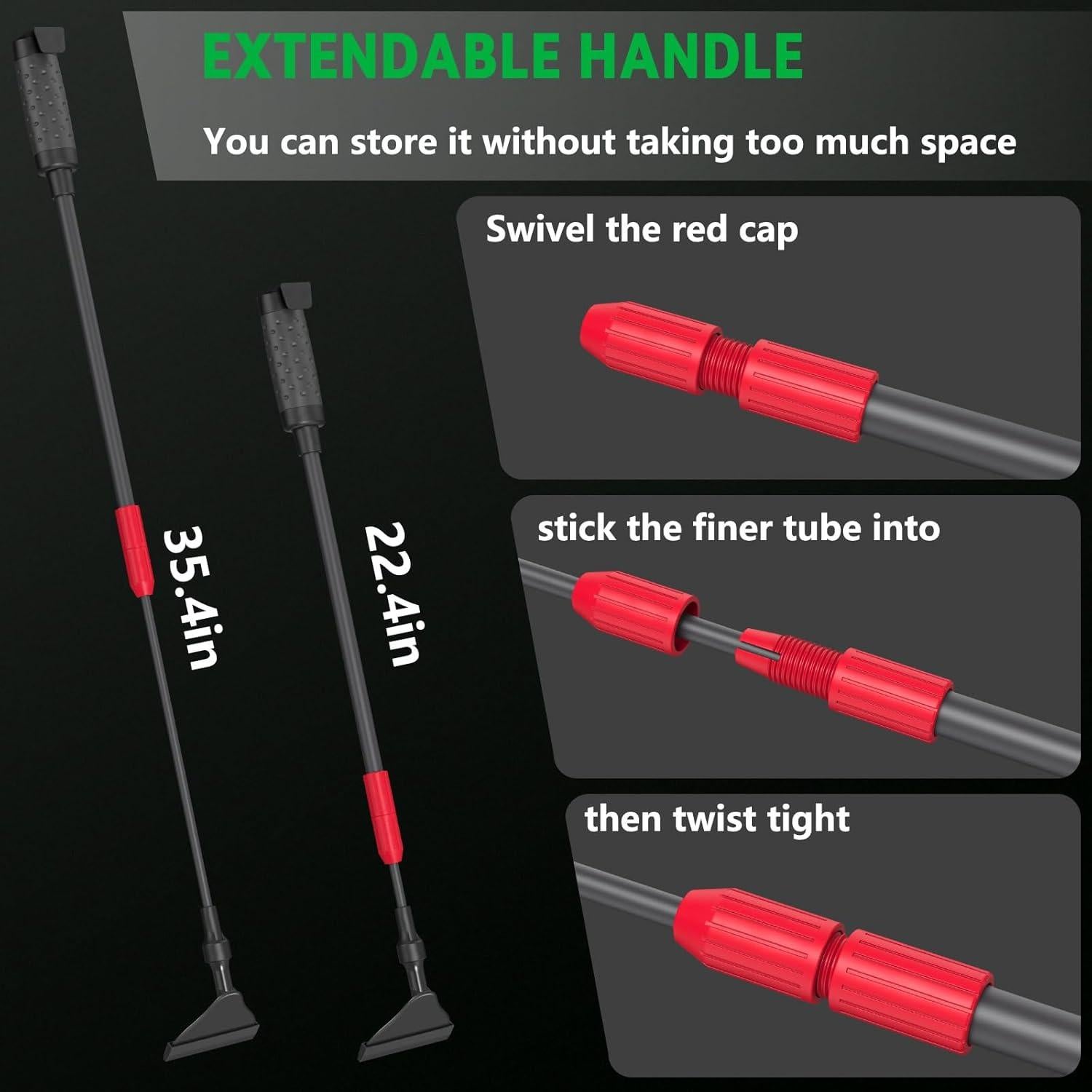 Kit de limpieza de acuario 6 en 1 SYSENCIAGA con mango ajustable