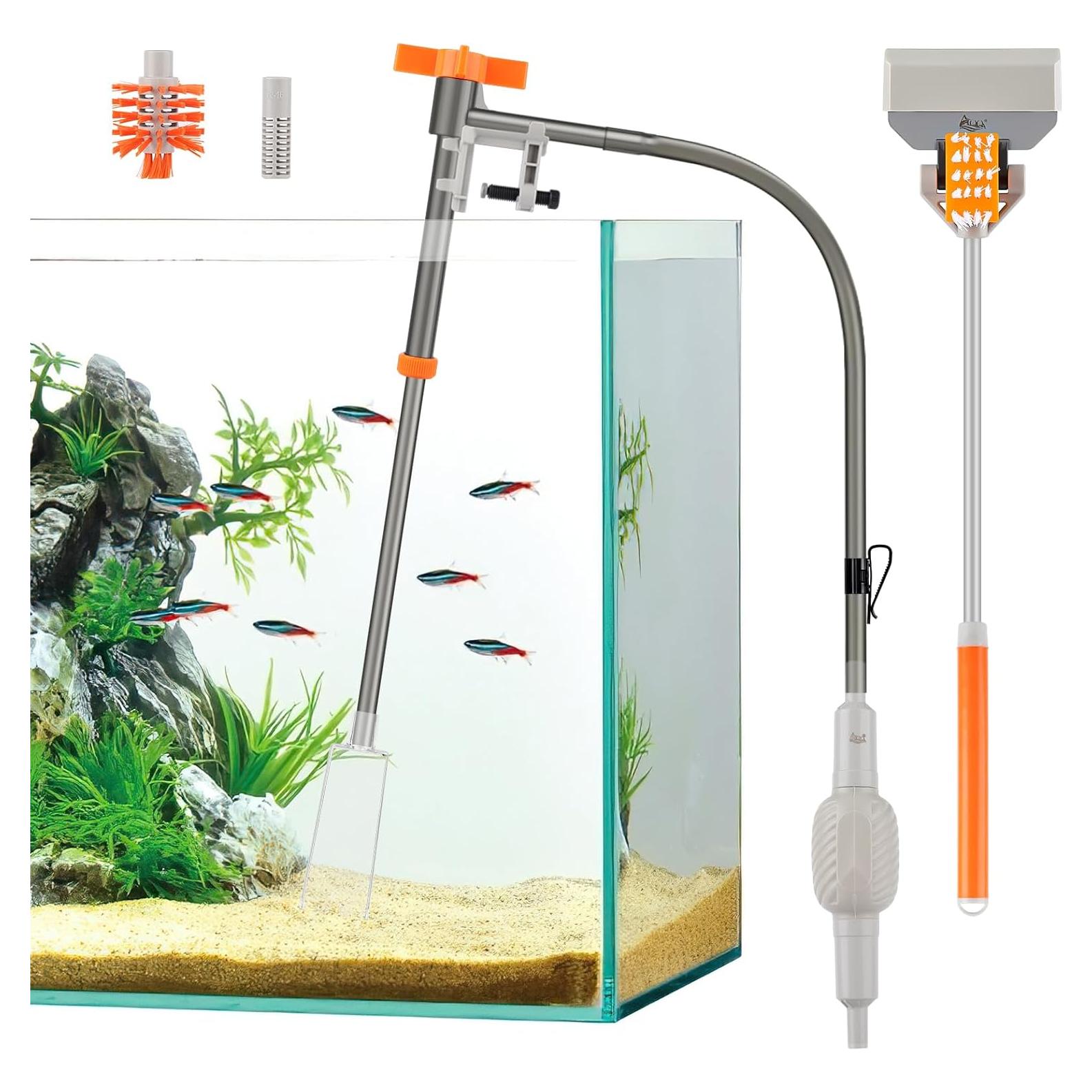 Kit Limpiador de Acuario AQQA 3 Cabezas Reemplazables 97 cm