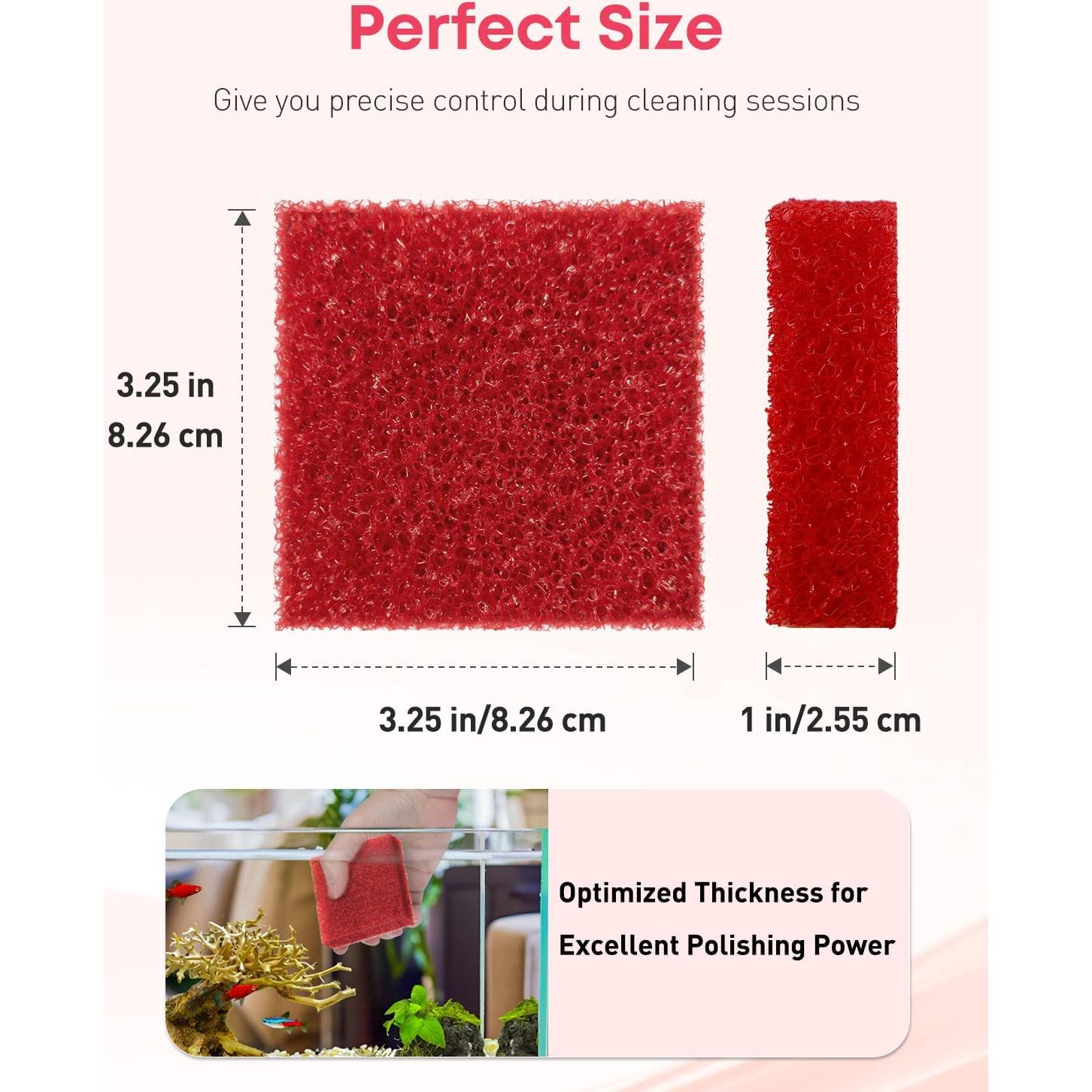 Esponjas Limpiadoras de Vidrio para Acuarios Pawfly - 8 Piezas