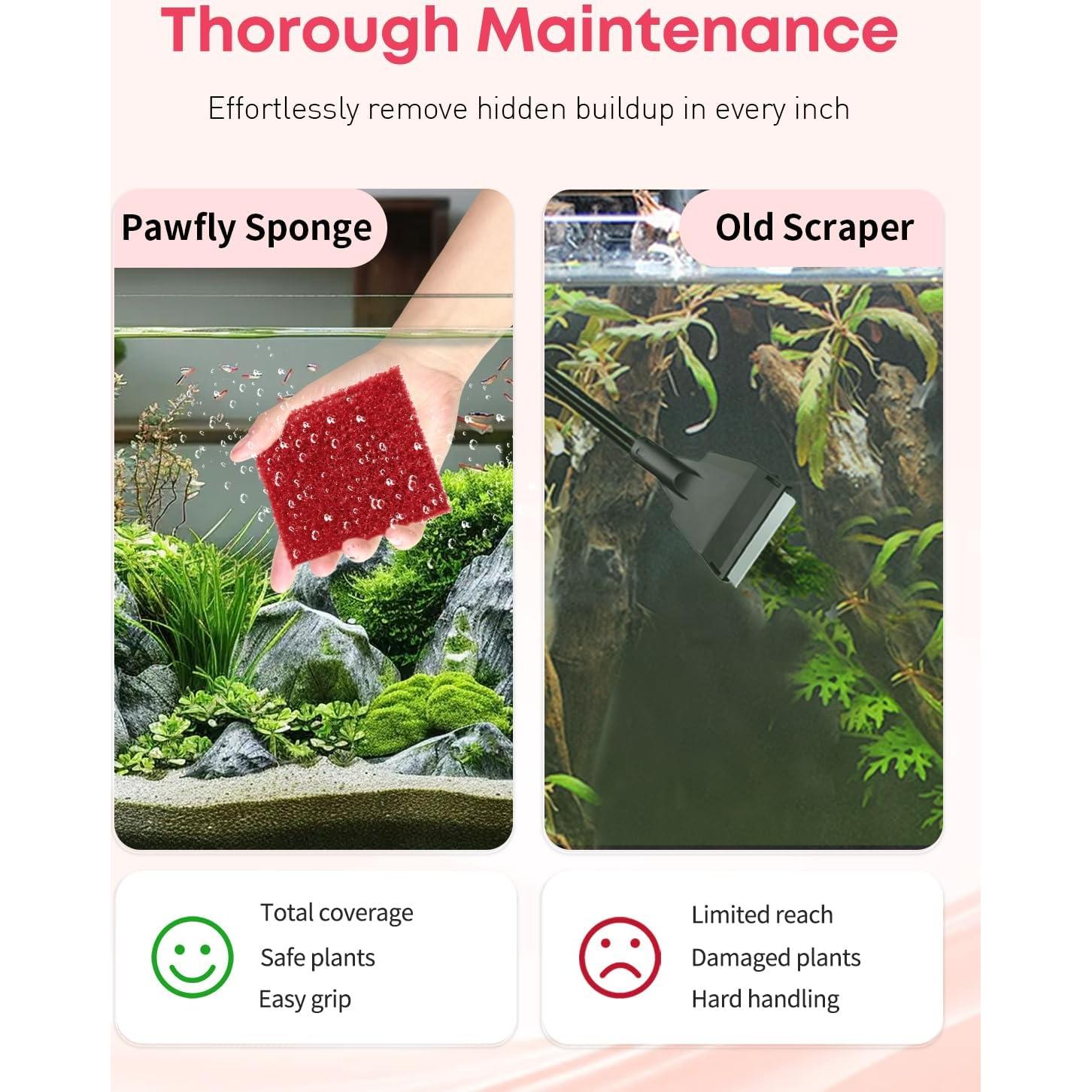 Esponjas Limpiadoras de Vidrio para Acuarios Pawfly - 8 Piezas