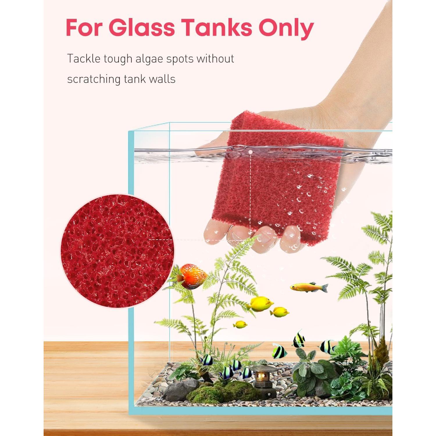 Esponjas Limpiadoras de Vidrio para Acuarios Pawfly - 8 Piezas