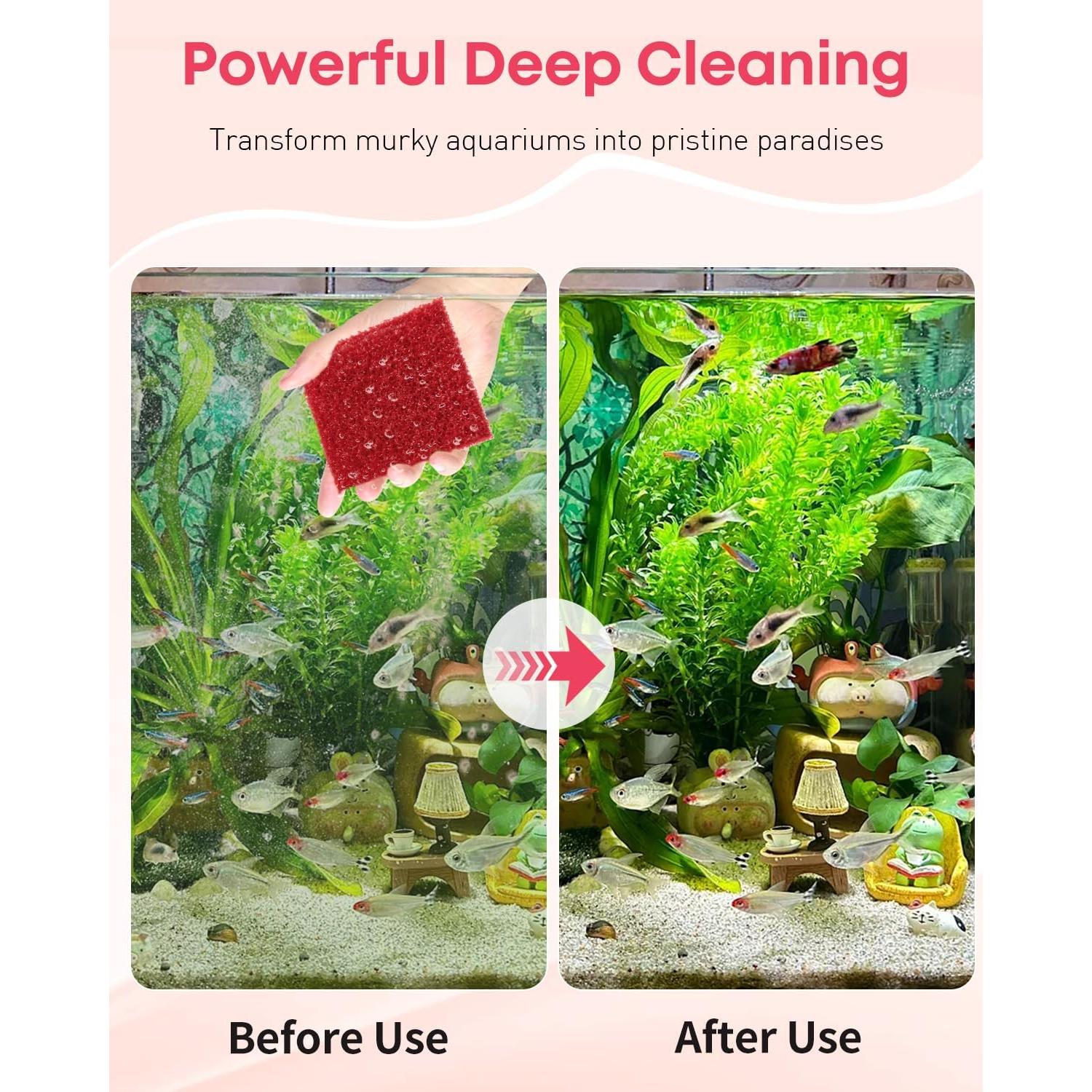 Esponjas Limpiadoras de Vidrio para Acuarios Pawfly - 8 Piezas