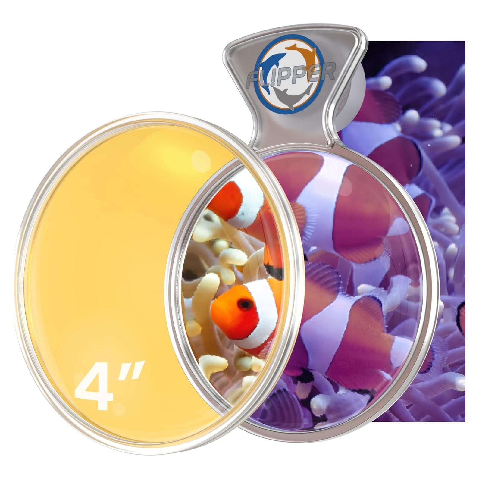 Filtro Naranja Claro Flipper para Acuarios 10.16 cm