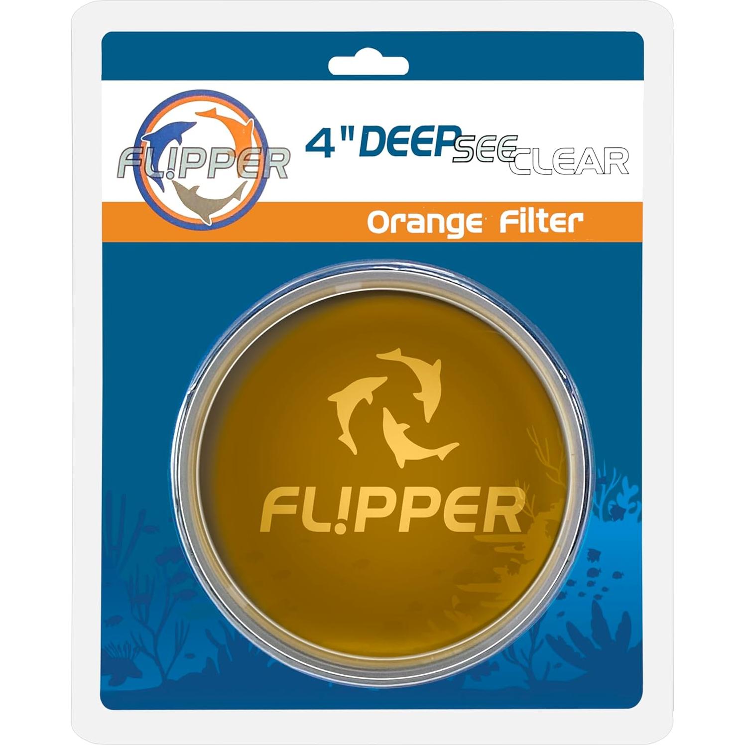 Filtro Naranja Claro Flipper para Acuarios 10.16 cm