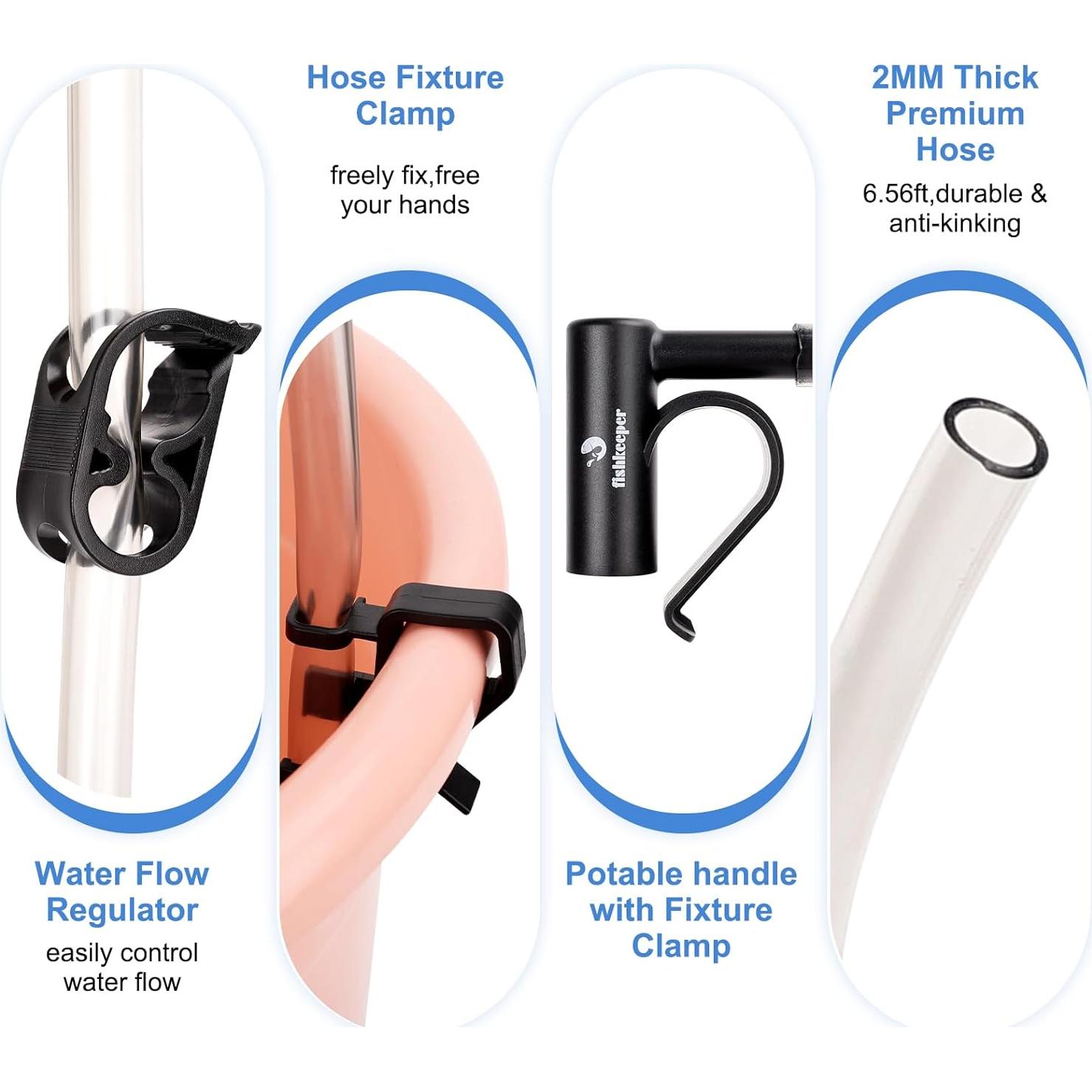 Limpiador de Grava para Acuario fishkeeper 4-en-1 Ajustable