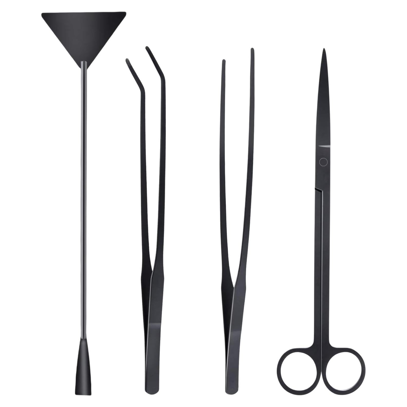 Kit de Acuario 4 Pcs LEONTOOL Herramientas Acuáticas Inoxidable