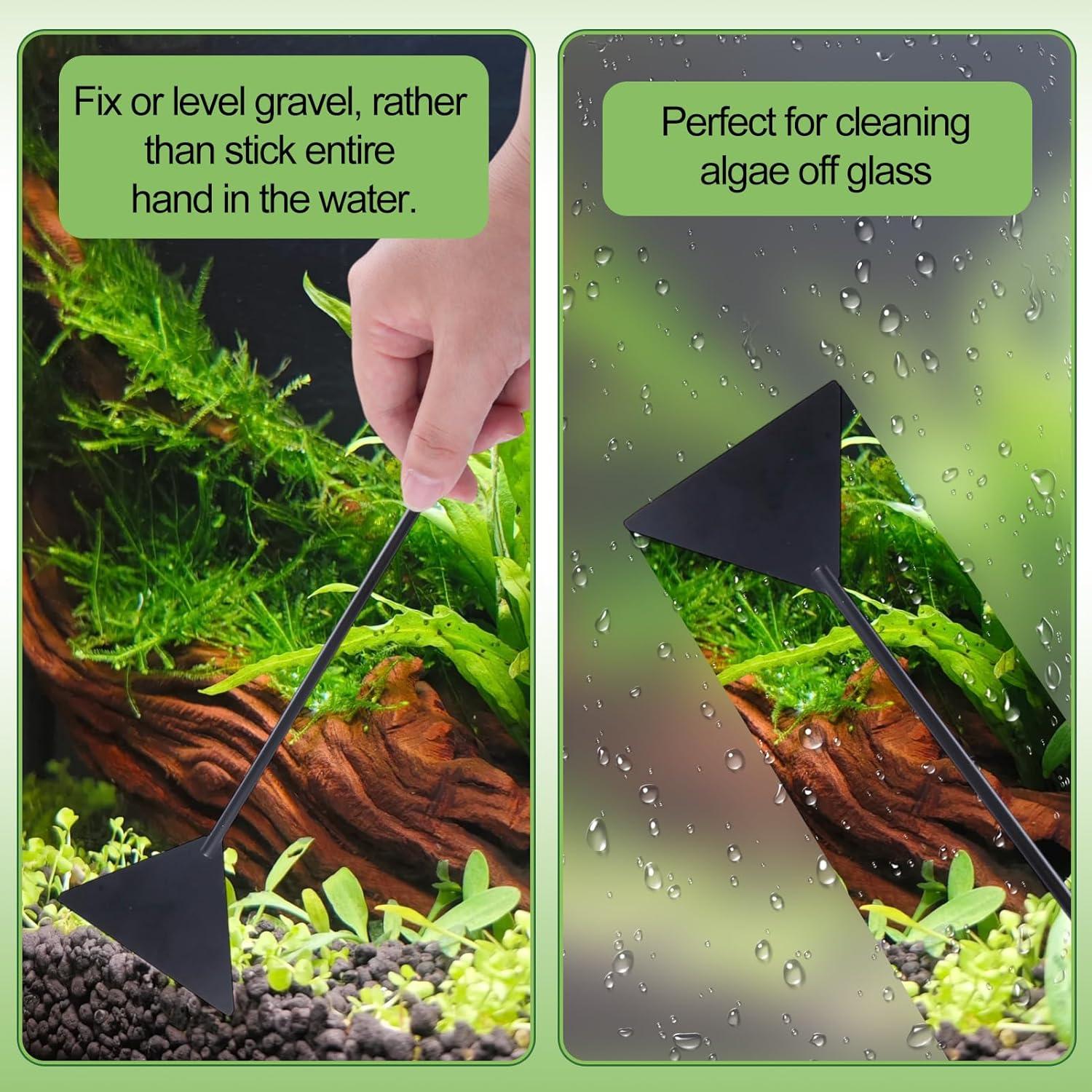 Kit de Acuario 4 Pcs LEONTOOL Herramientas Acuáticas Inoxidable