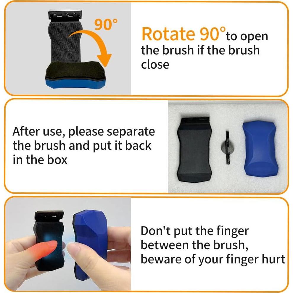 Limpiador Magnético de Cristales para Acuarios LYCLEAN - Doble Cuchilla