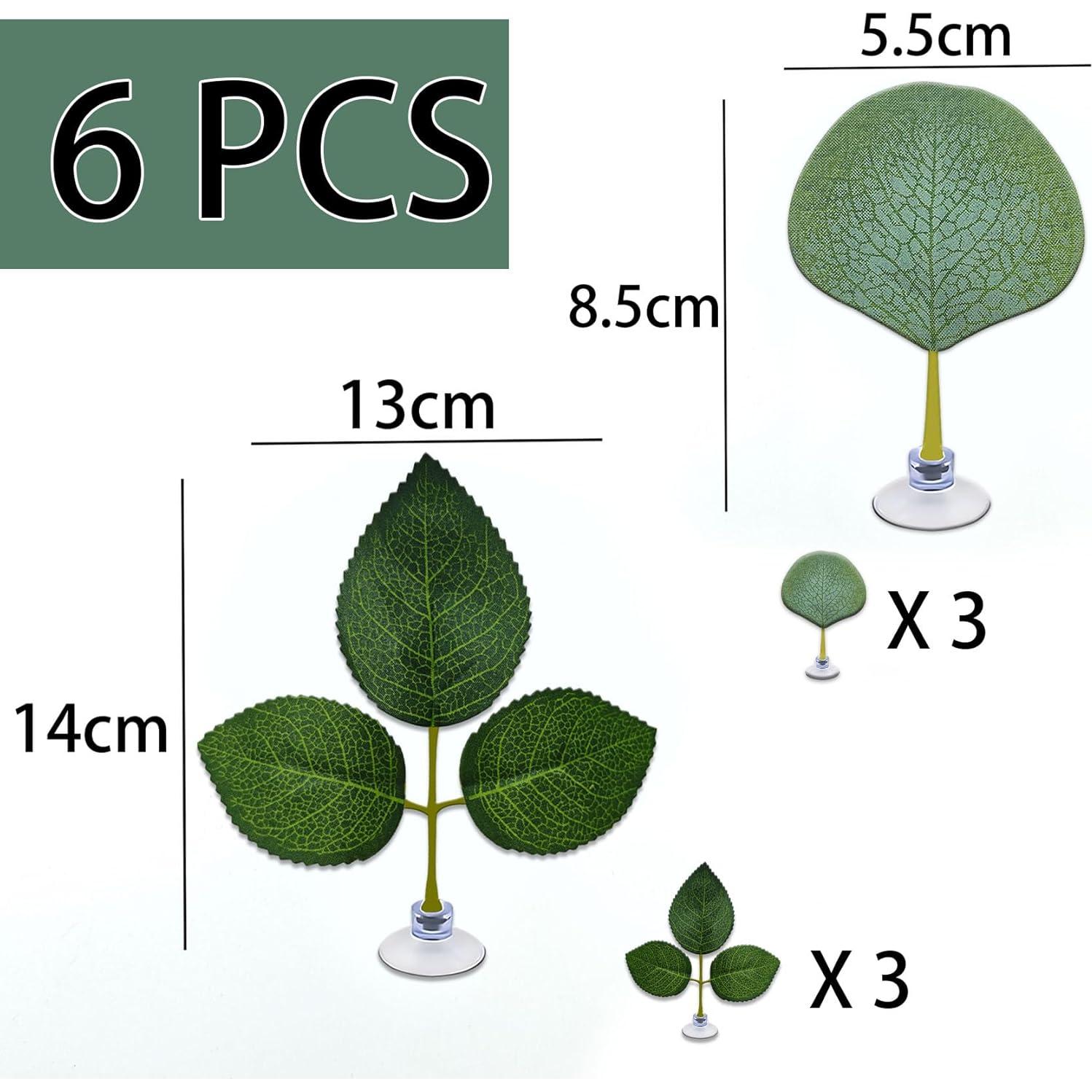 Hamaca de hojas para peces Betta Huizhou 6 PCS - Natural