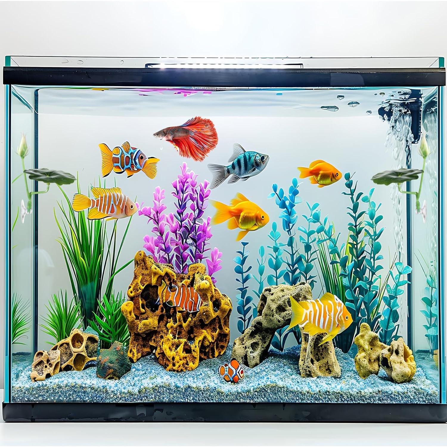 Hamaca para Pez Betta QfwdfcTrenz 3 Pcs Hoja de Loto Verde