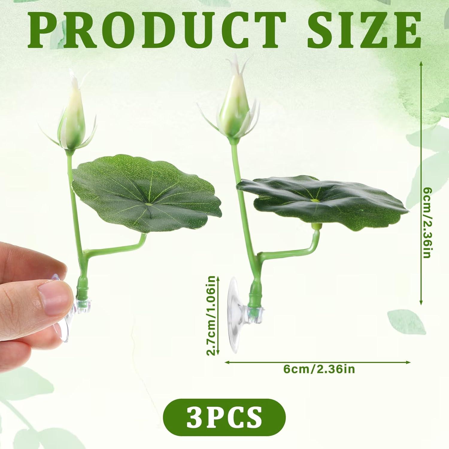 Hamaca para Pez Betta QfwdfcTrenz 3 Pcs Hoja de Loto Verde