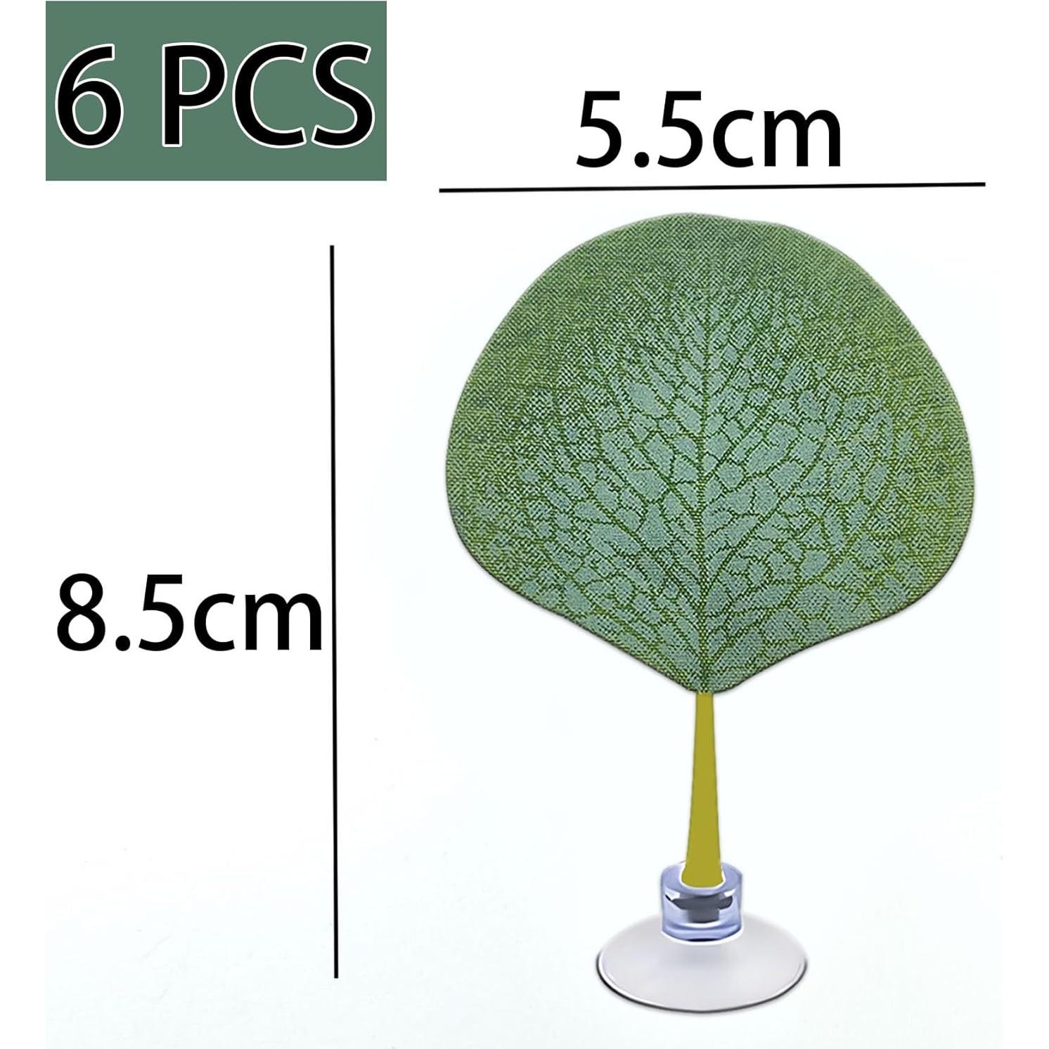 6PCS Hamaca de Hoja para Peces Betta Zyvoreliax Verde