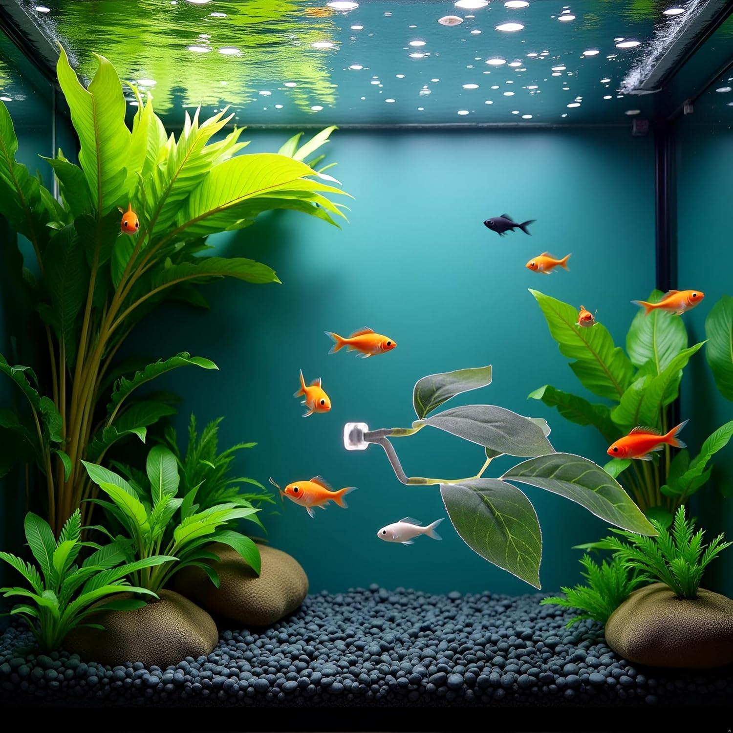 Hoja de Pato para Betta Verde Xinjincang con Ventosa 12.7 cm