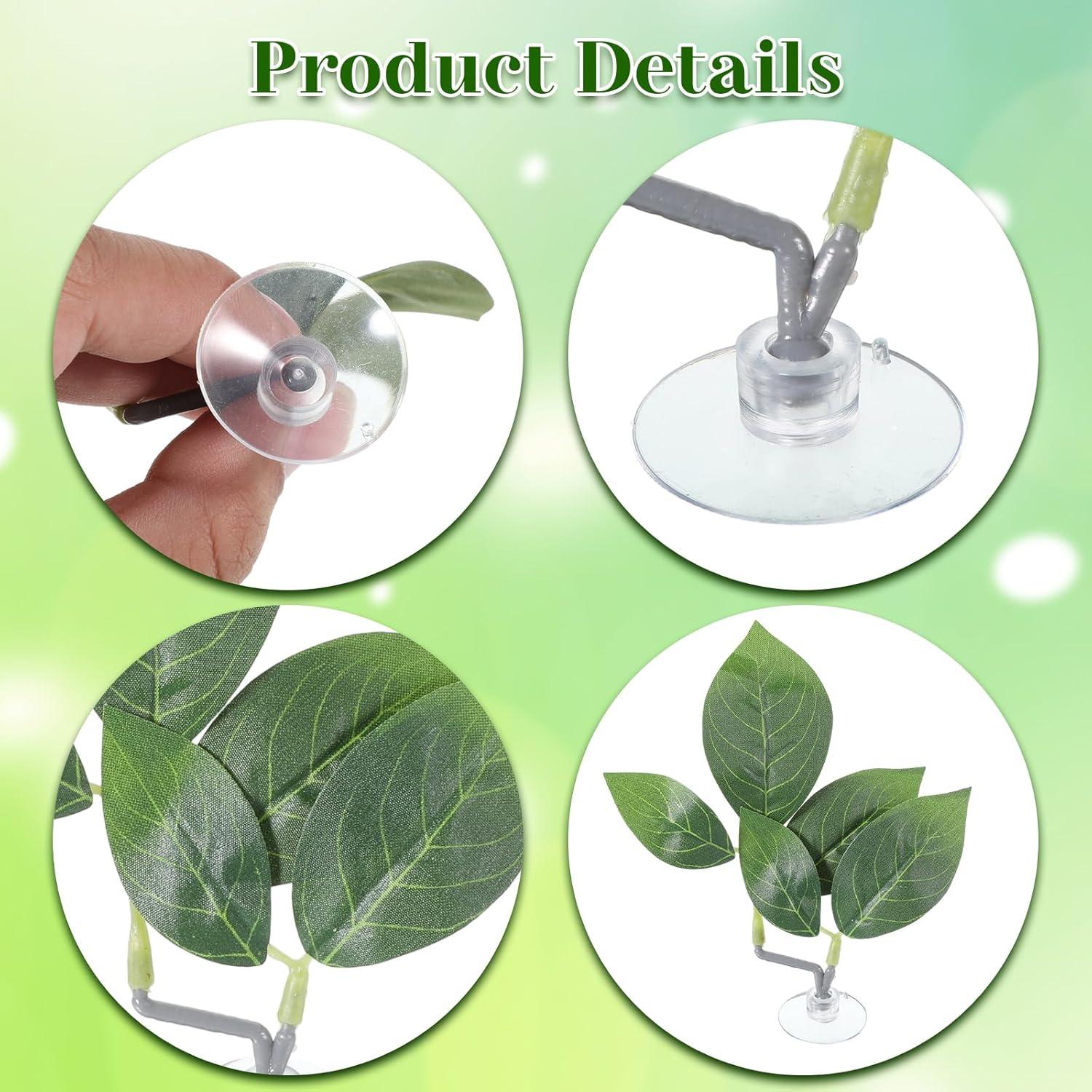 Hamacas de Hoja para Peces Betta Aphumedc - 3 Unidades Verde