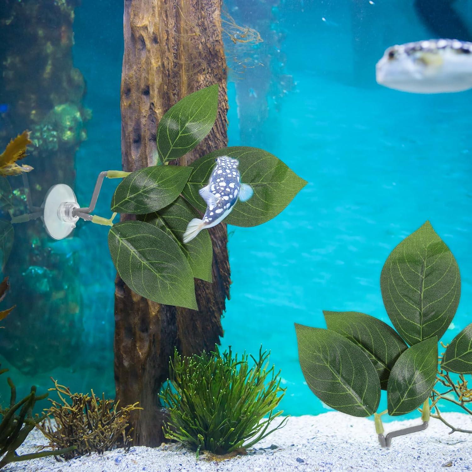 Hamacas de Hoja para Peces Betta Aphumedc - 3 Unidades Verde