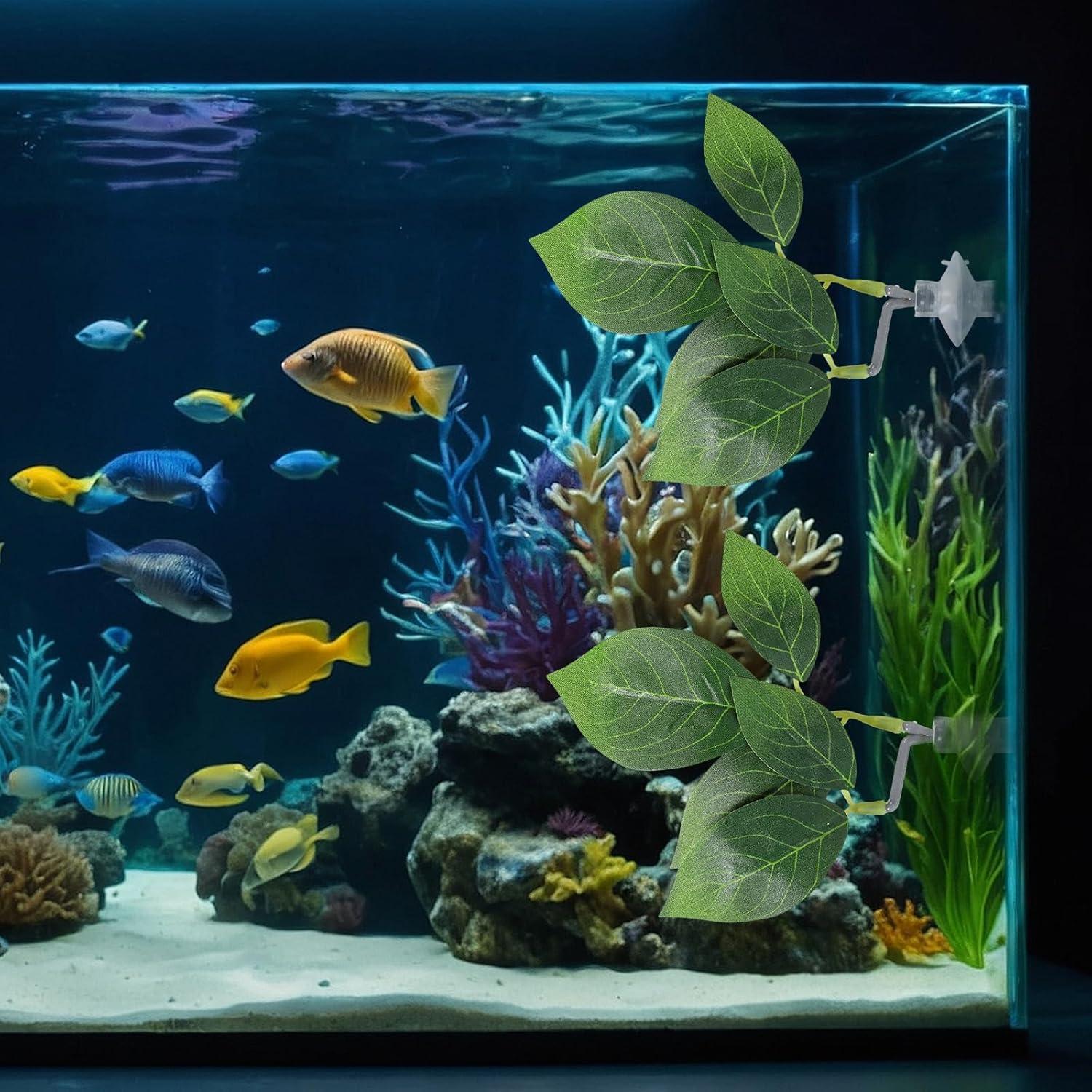 Hamacas de Hoja para Peces Betta Aphumedc - 3 Unidades Verde