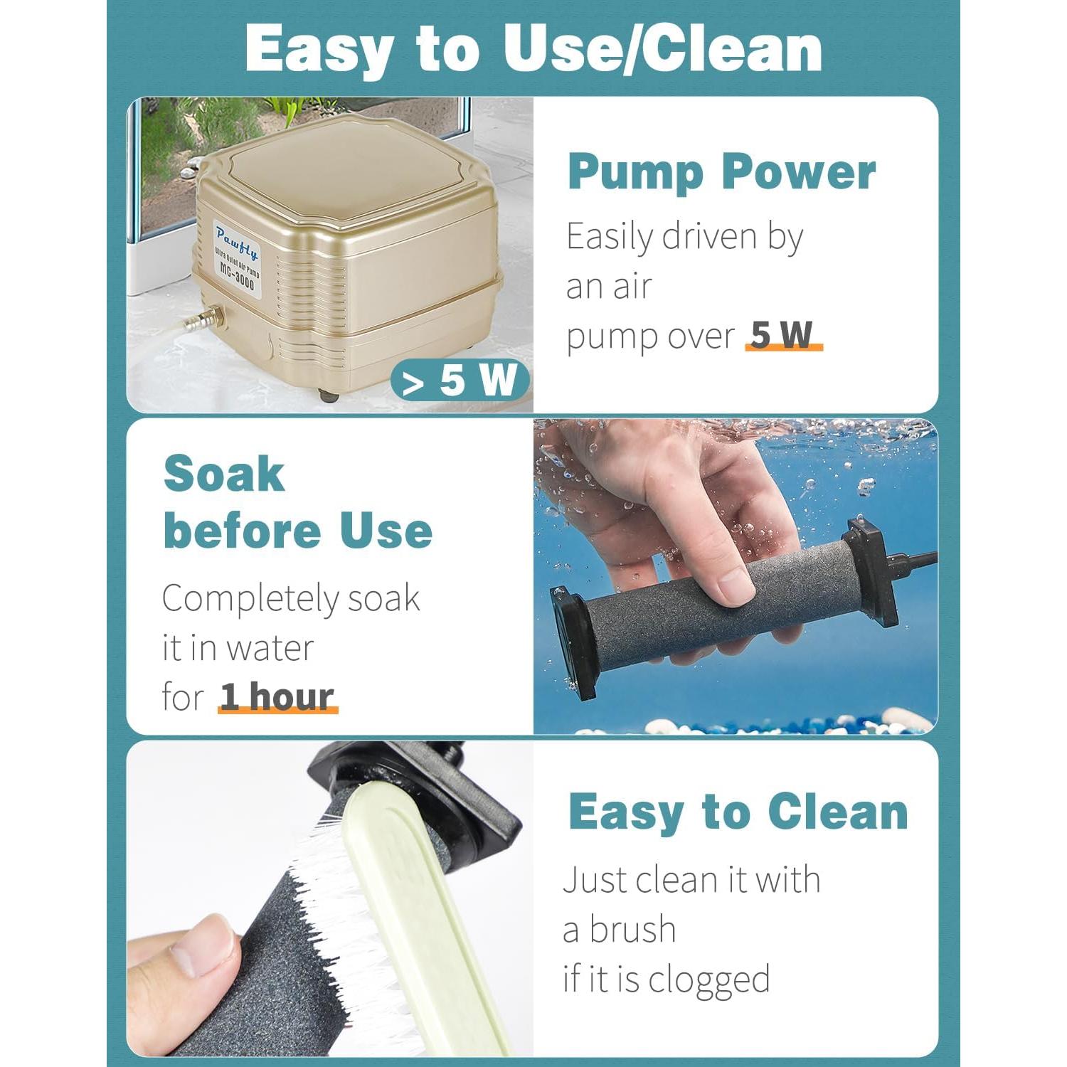 Piedra de Aire Pawfly 12.7 cm para Acuario 2 Piezas