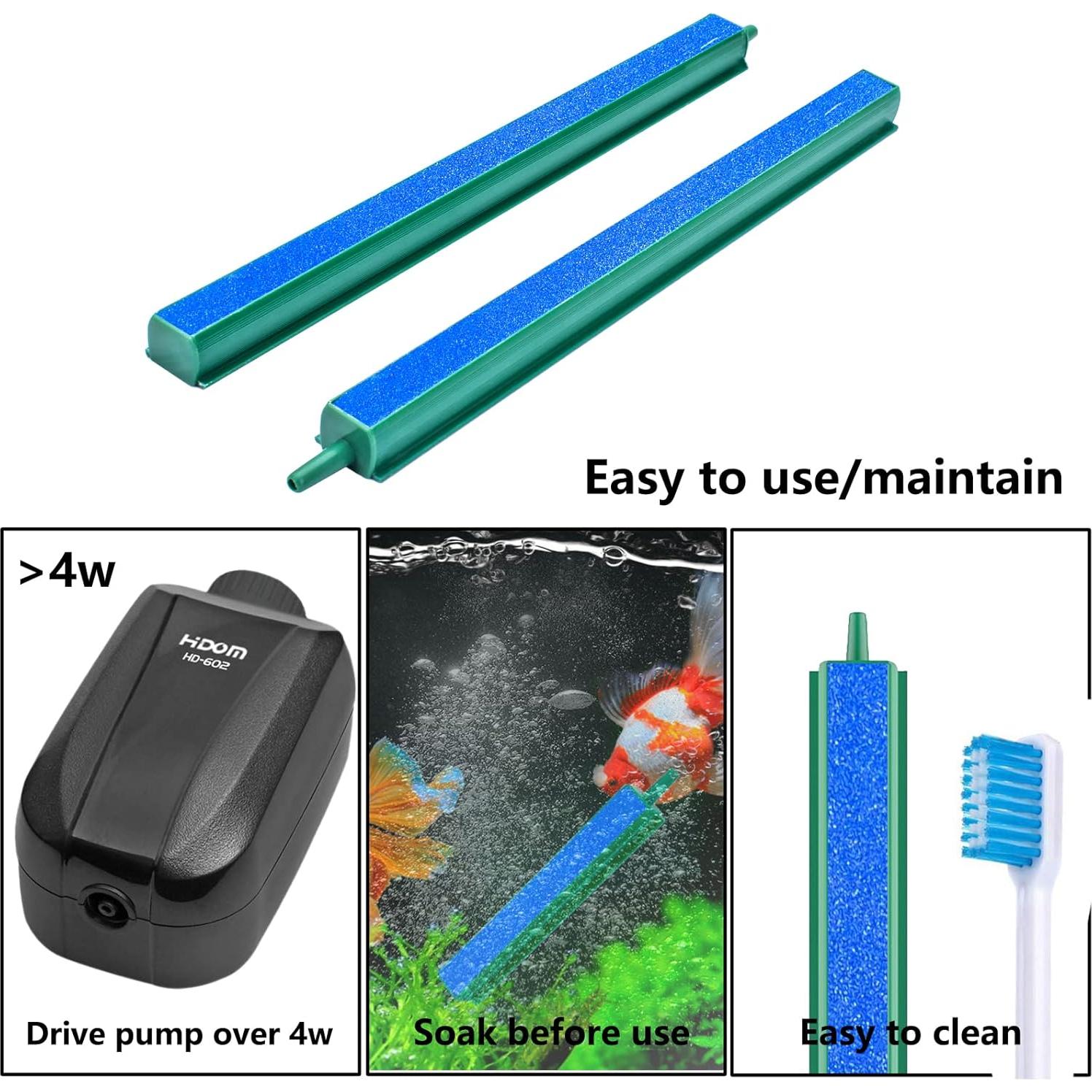 Juego de difusores de burbujas Sankoly 20.32 cm para acuario