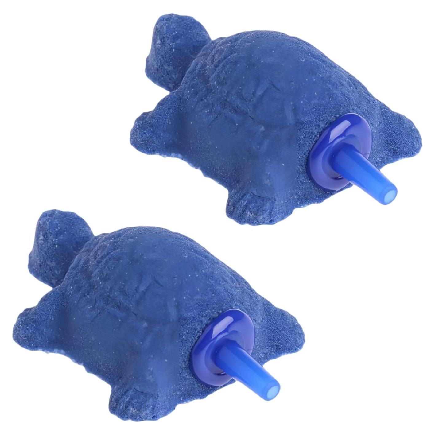Conjunto 2 Difusores de Aire Tortuga Azul Czhotg para Acuario