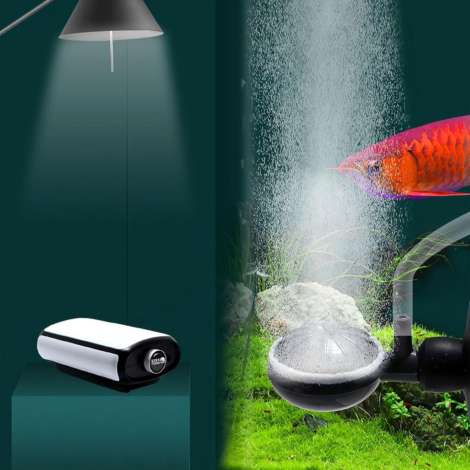 Difusor de Burbuja Nano Jomissly para Acuario, 2 Piezas, Negro