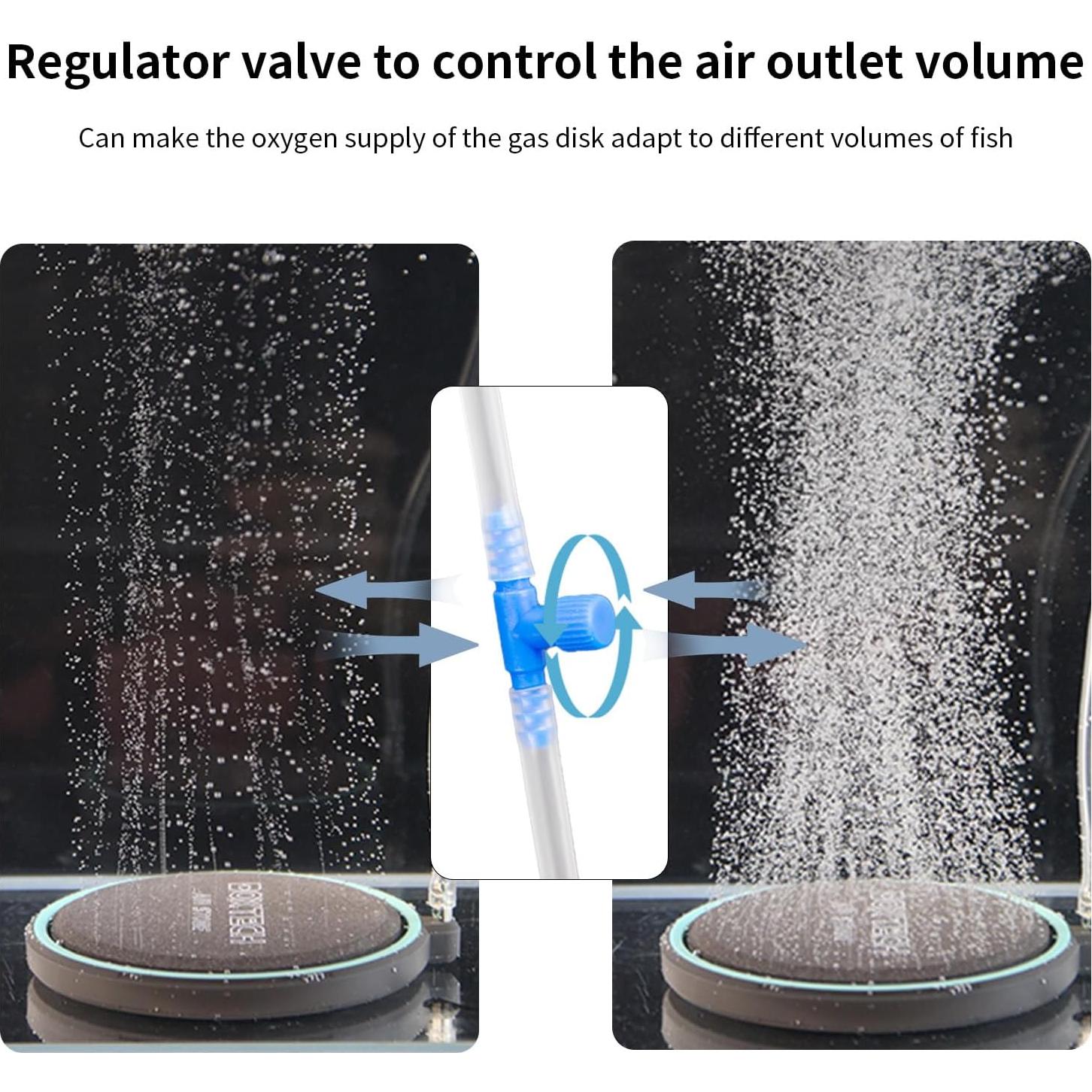 Difusor de Oxígeno UPETTOOLS 5 cm para Acuarios Nano Silencioso