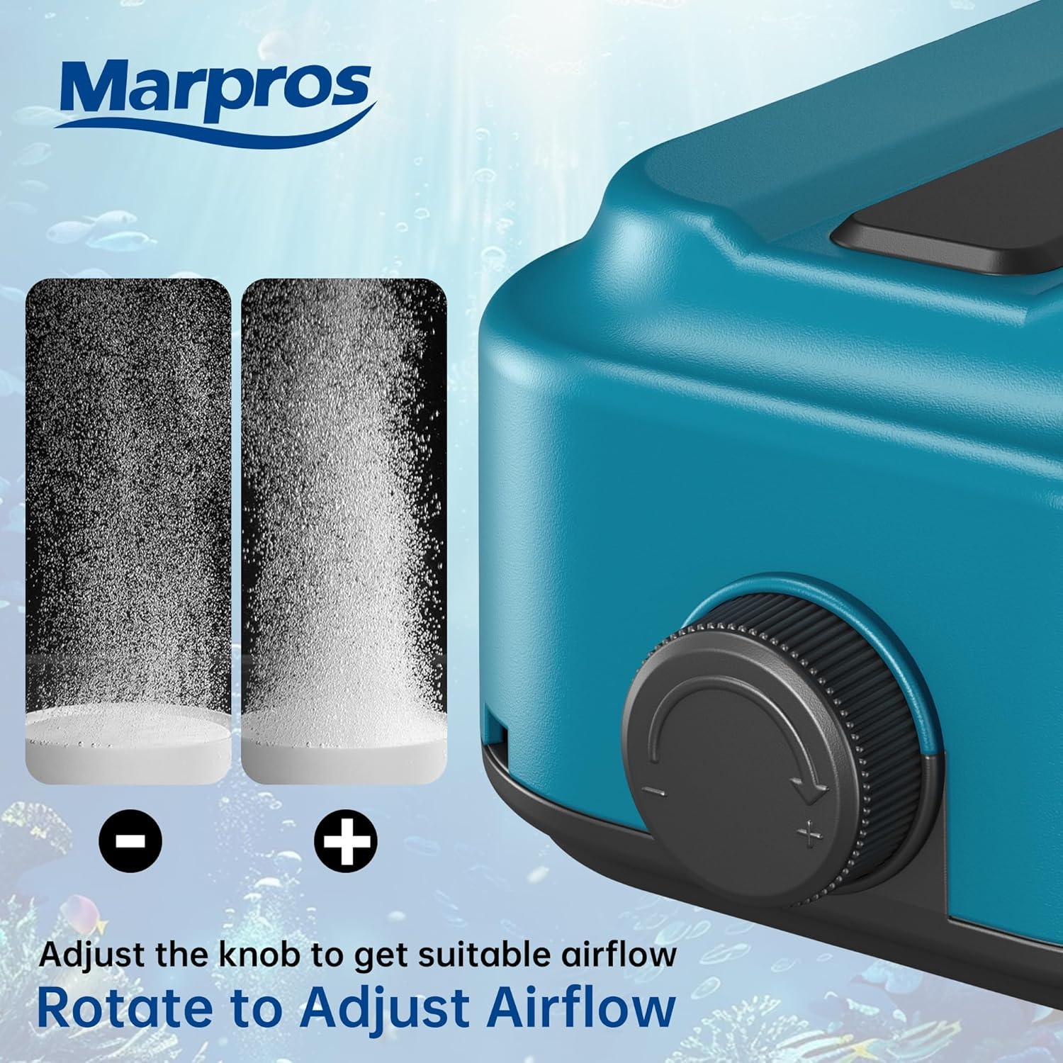 Bomba de Aire para Acuario Marpros AP-MAT-773V 2.5W Silenciosa