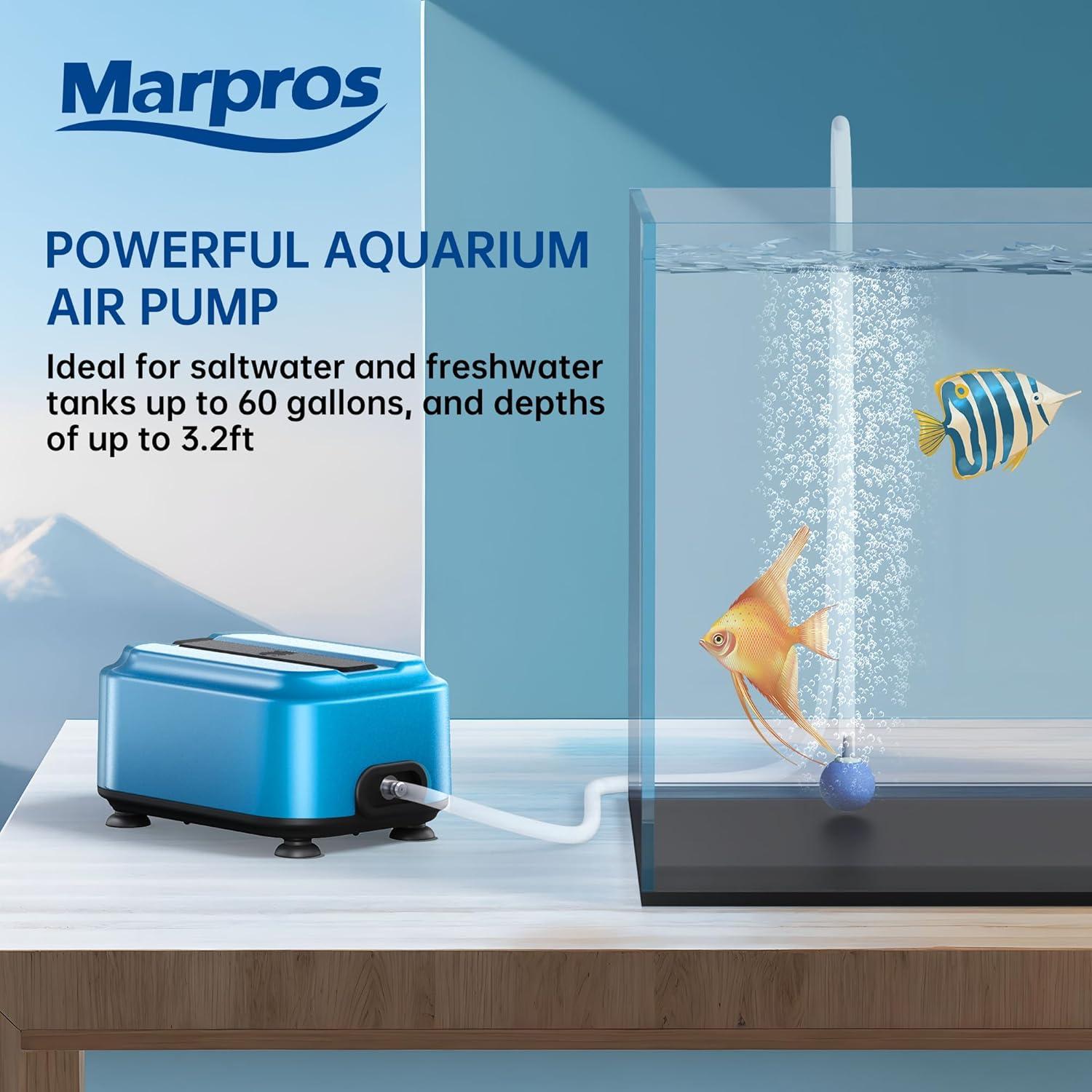 Bomba de Aire para Acuario Marpros AP-MAT-773V 2.5W Silenciosa