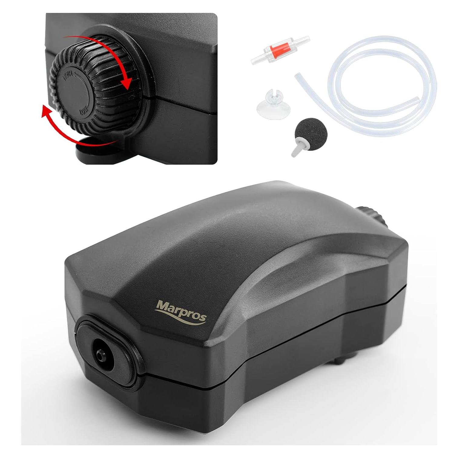 Bomba de Aire para Acuario Marpros M-100 2W 10-30 Galones