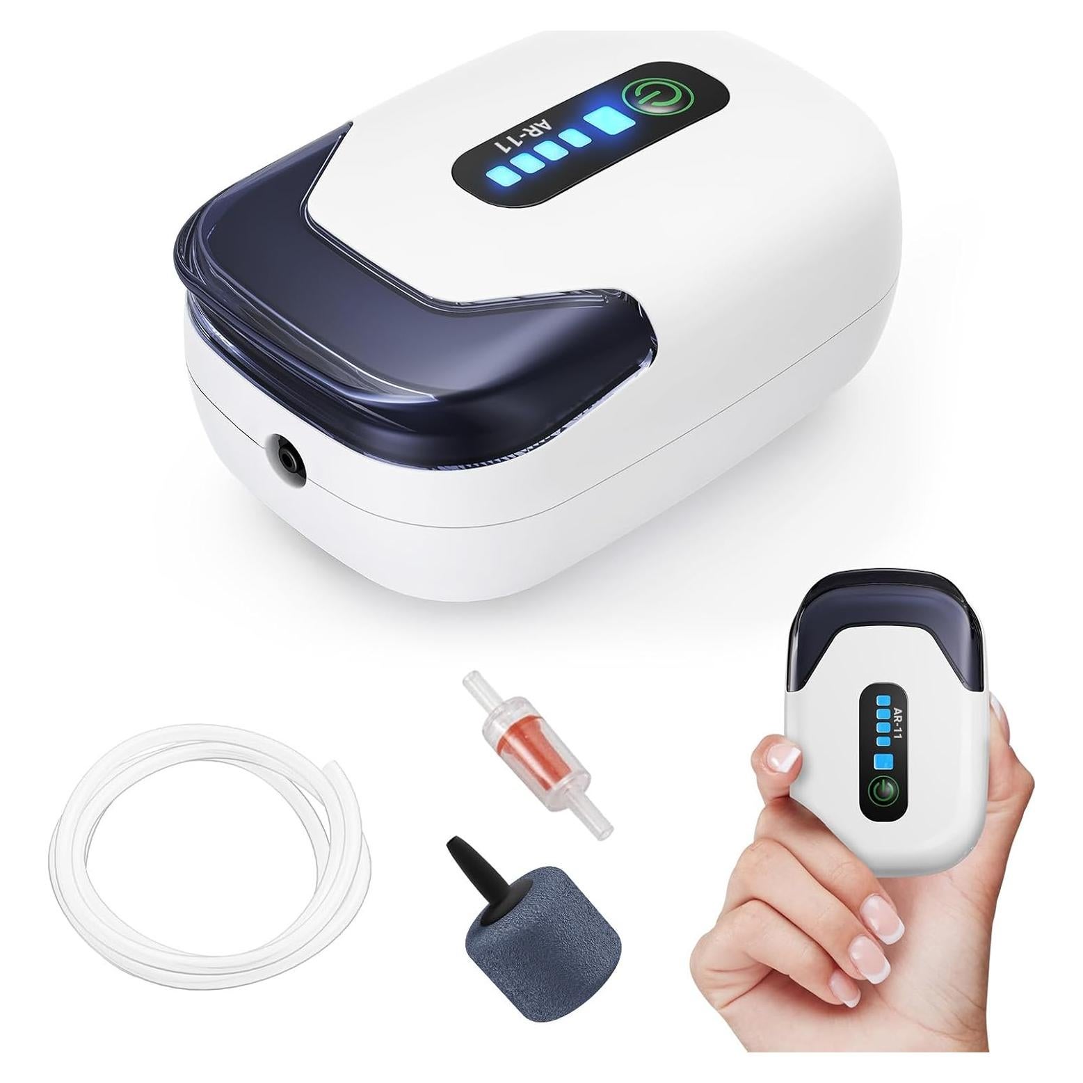 Bomba de Aire Recargable MoonOrange AR-11 para Acuario 113L