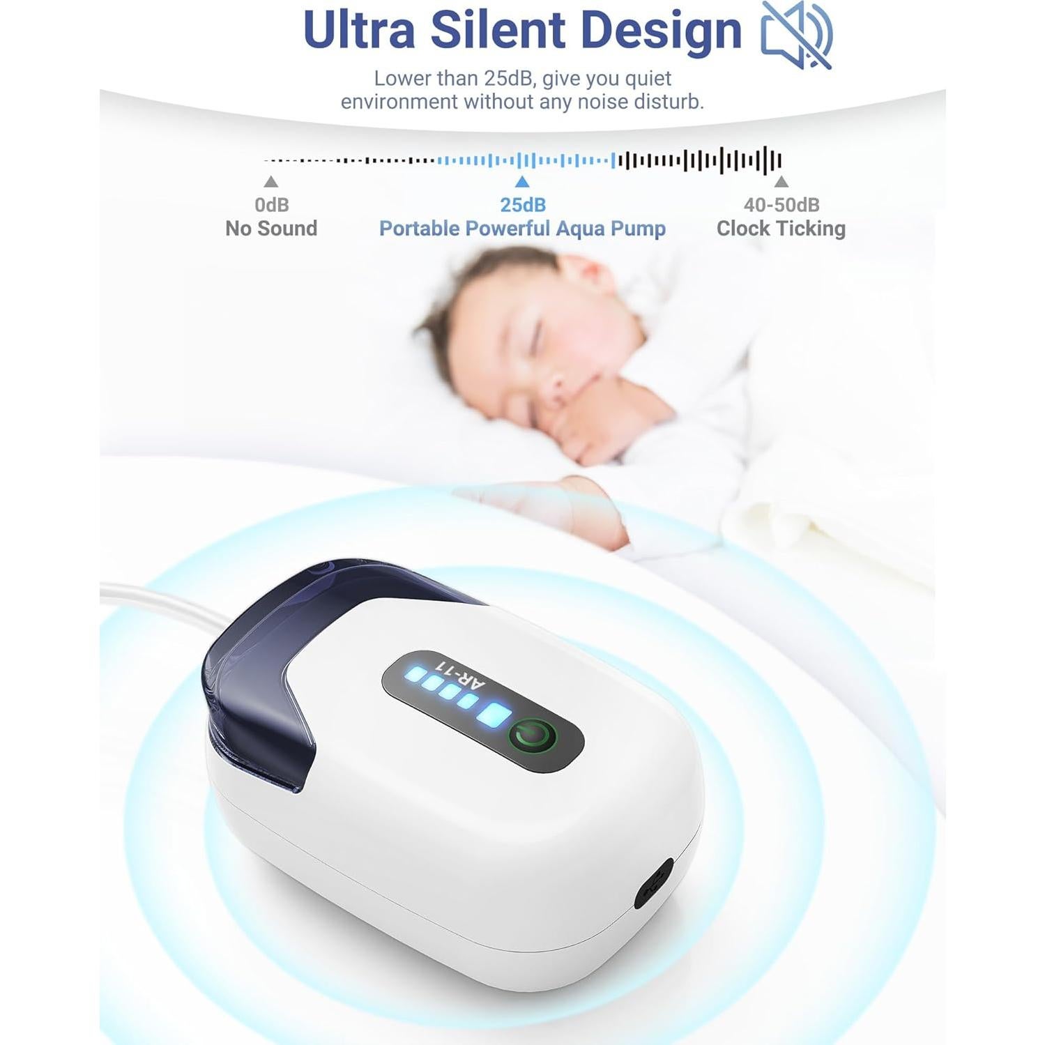 Bomba de Aire Recargable MoonOrange AR-11 para Acuario 113L