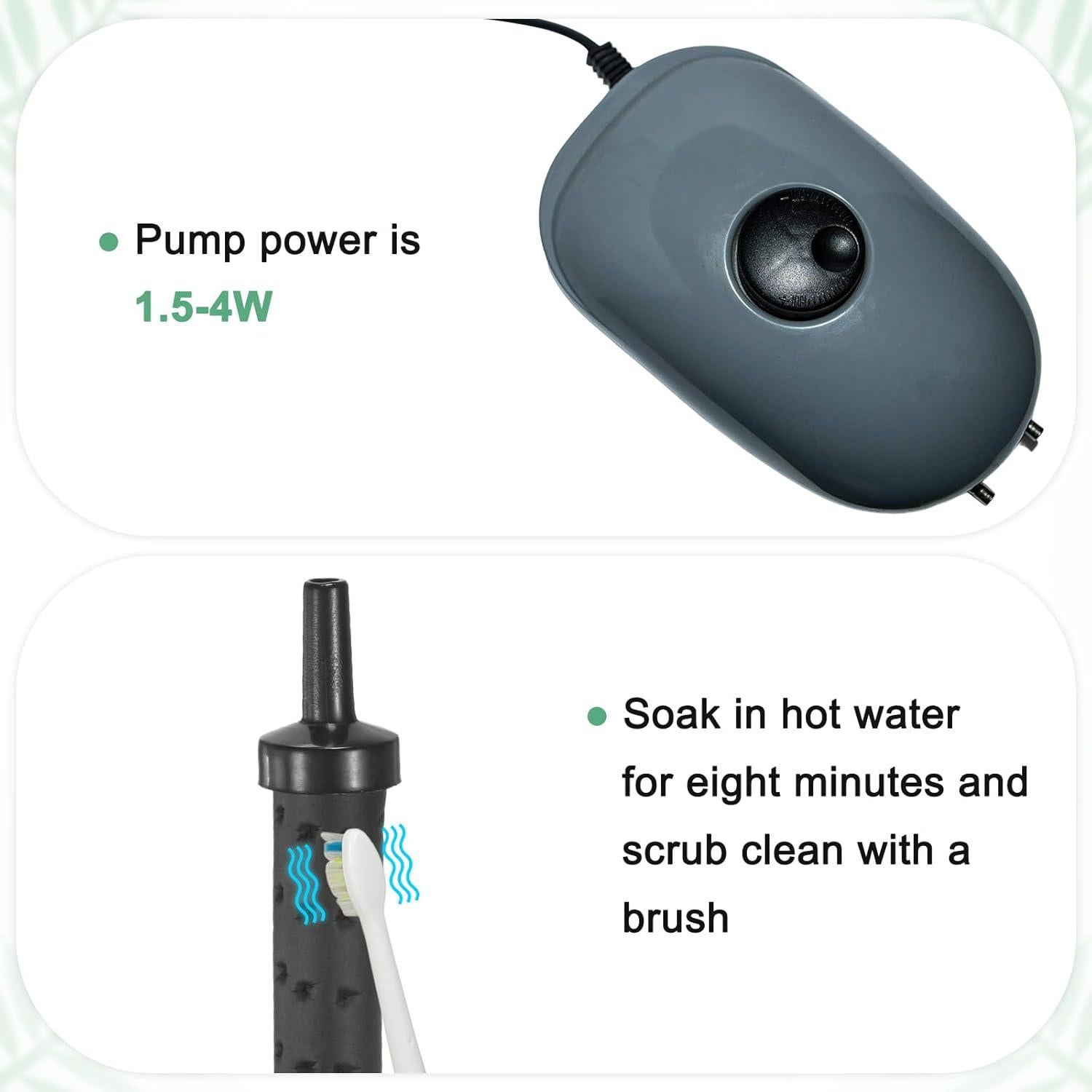 Piedra de Aire para Acuario M METERXITY 60 cm con Ventosas