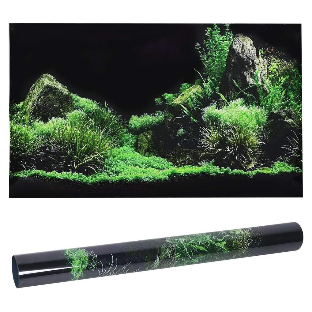 Pegatina Acuario Hierba de Agua PVC 61x30cm Andraw