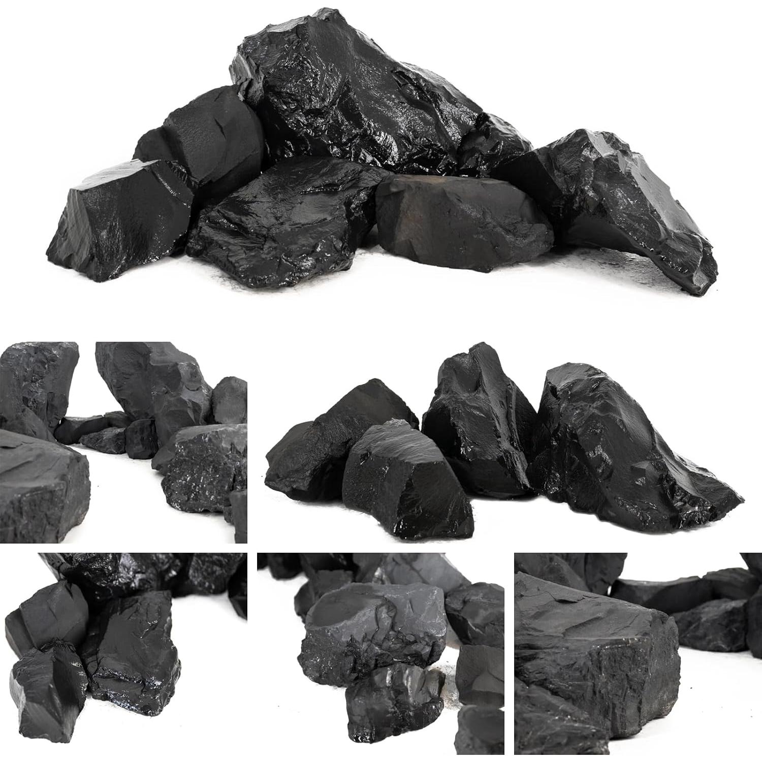 Rocas de Pizarra Negra Unocho para Acuarios 2.27kg 4Pcs