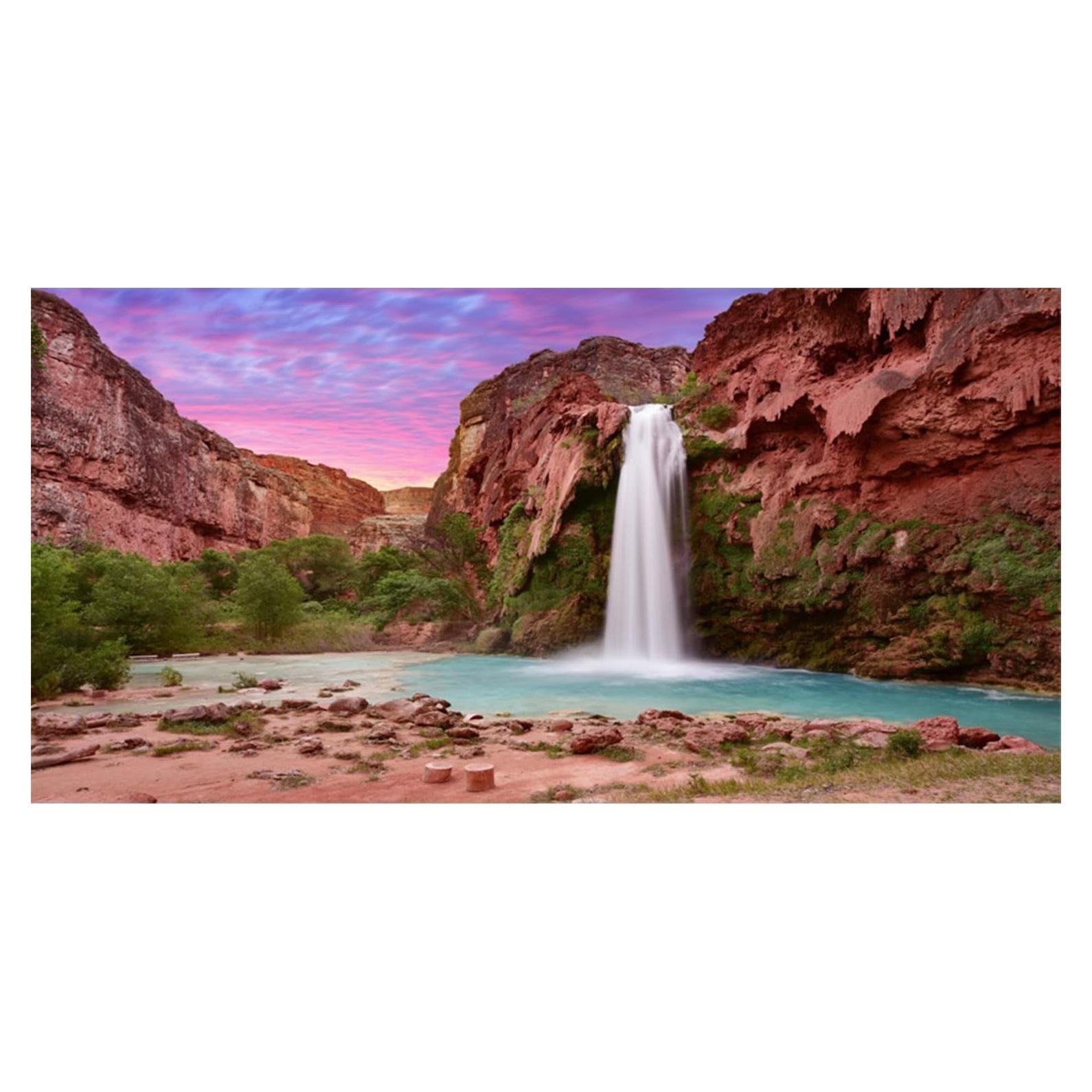 Fondo para Terrario AWERT 90x45 cm Atardecer Montaña