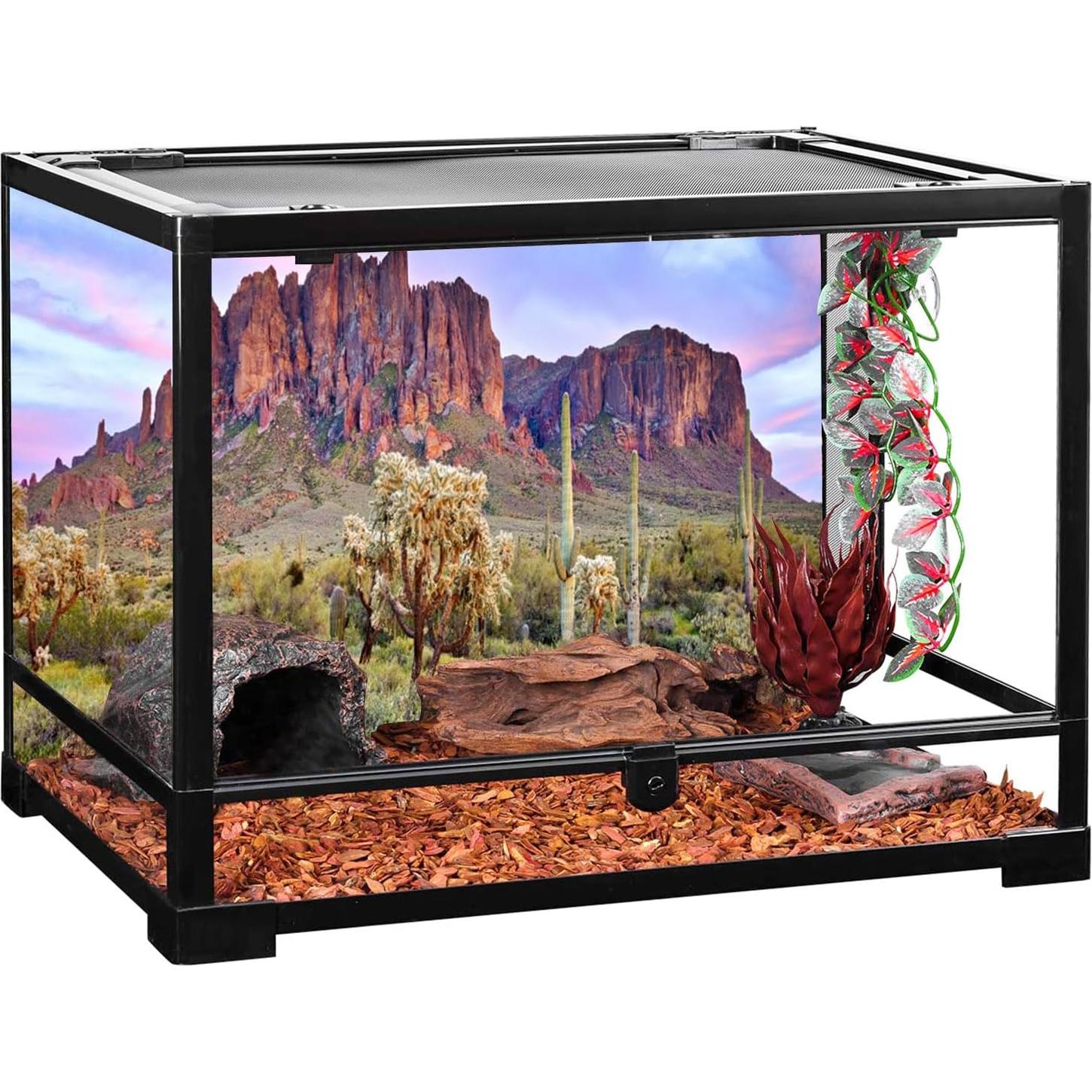 Fondo de Terrario 90x45 cm AWERT Cielo Azul Nubes