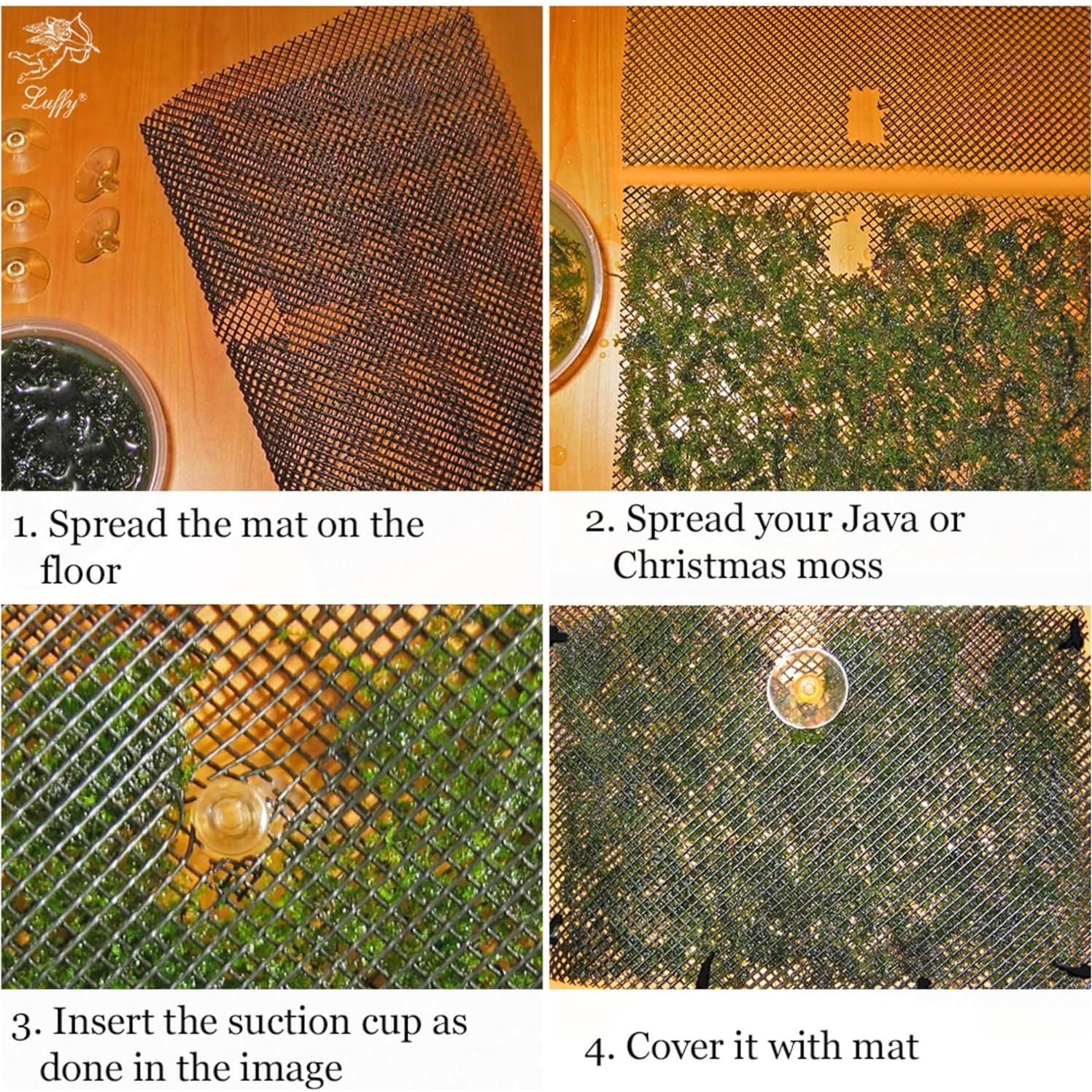 Pared de Musgo Acuático Luffy 30x20cm para Acuarios